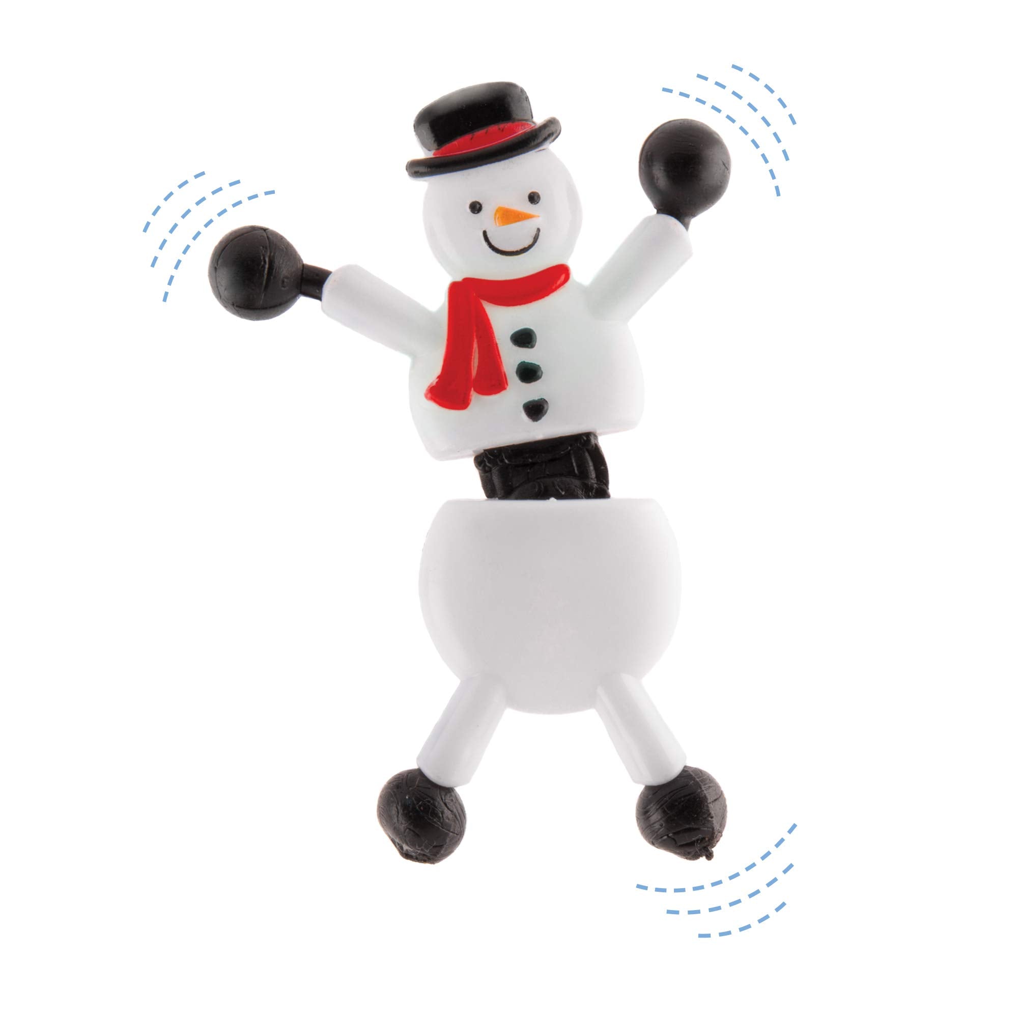 Baker Ross Snowman Wall Crawlers - Sticky Feet Climbing Toys for Kids 6