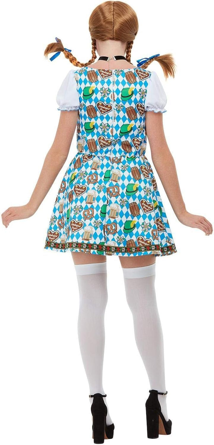 Smiffys Oktoberfest Beer Maiden Costume - One Size Fits Most (47788XS)