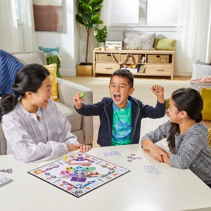 Monopoly Junior Board Game, 2-Sided Gameboard, 2 Games in 1