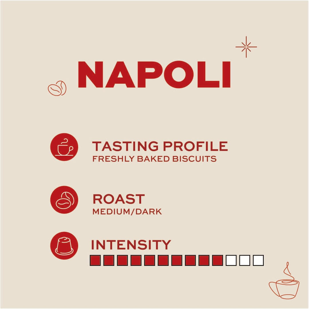 Kimbo Espresso Napoletano Whole Coffee Beans, Dark Roast, 1kg Bag