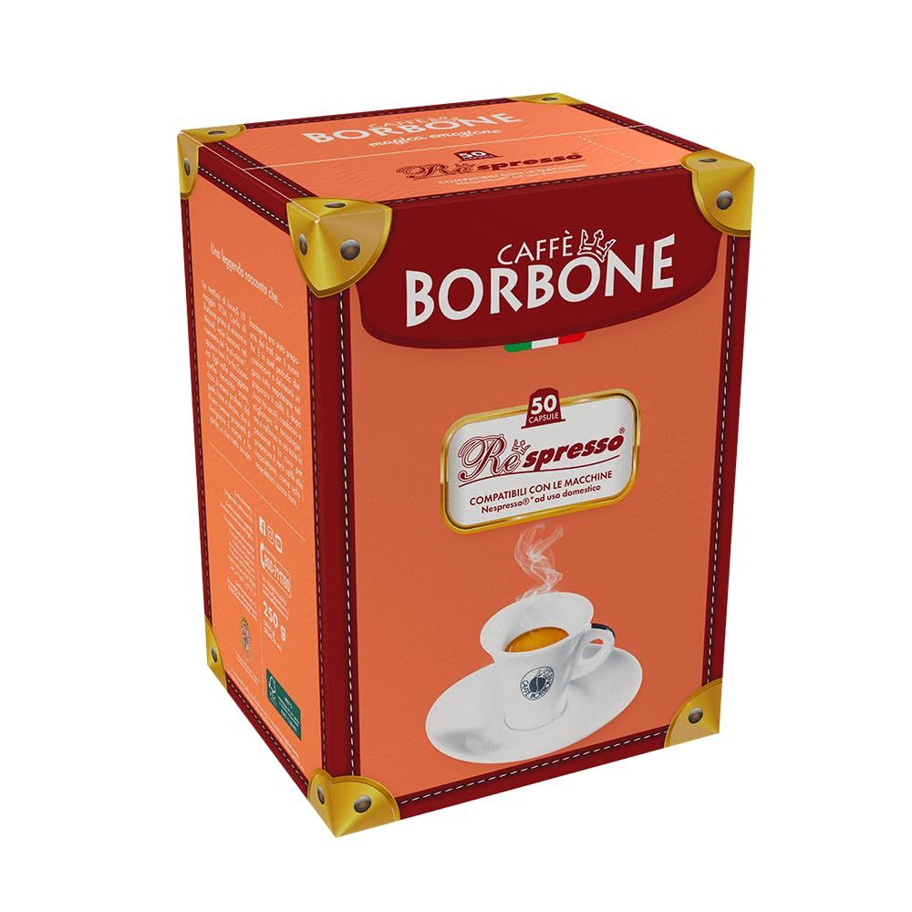 CAFFÈ BORBONE Respresso Red Blend Coffee Capsules - 50 Count | Intense Flavor | Nespresso Compatible 2