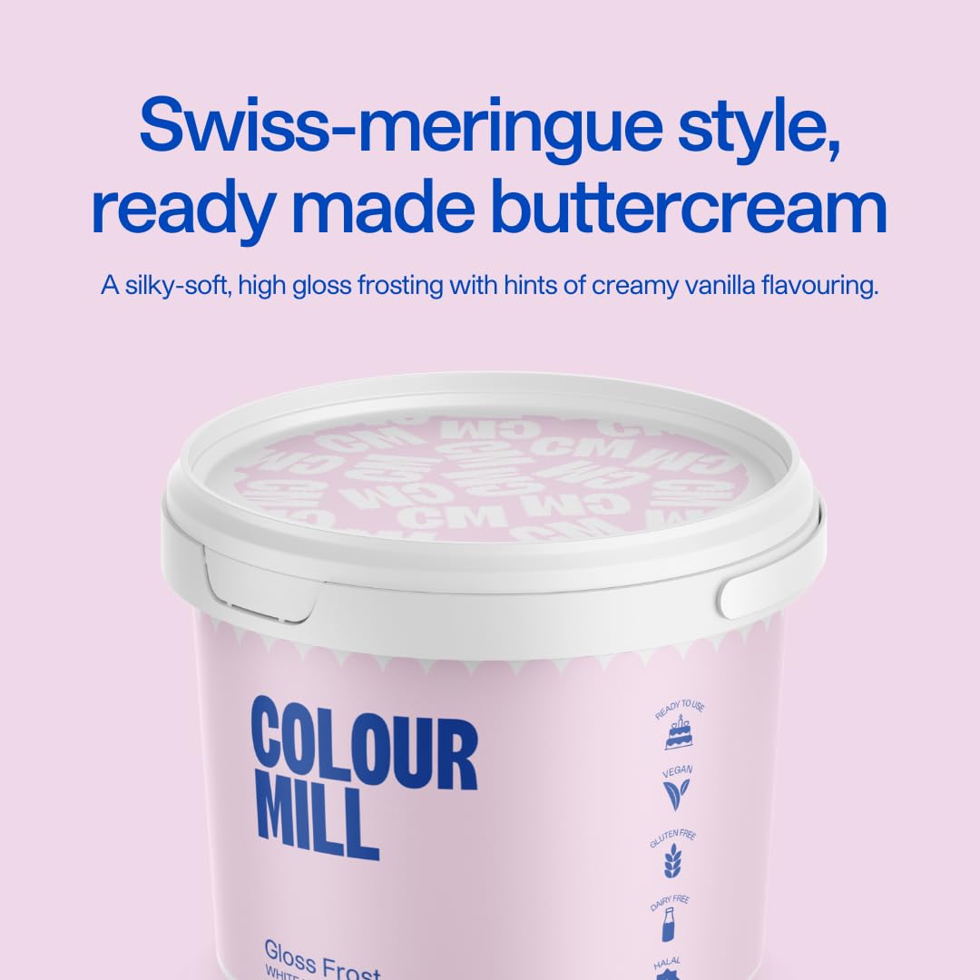 Colour Mill - Gloss Frost White Buttercream Swiss Meringue Style 1 Liter