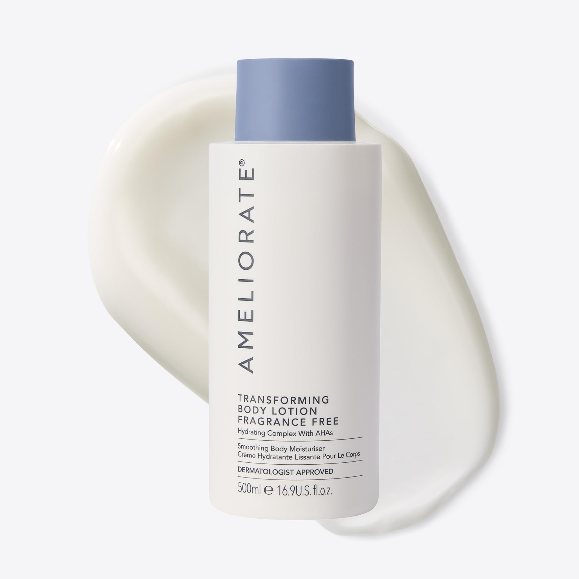 AMELIORATE Transforming Fragrance Free Body Lotion - 500ml | Keratosis Pilaris & Bumpy Skin | Hydrating