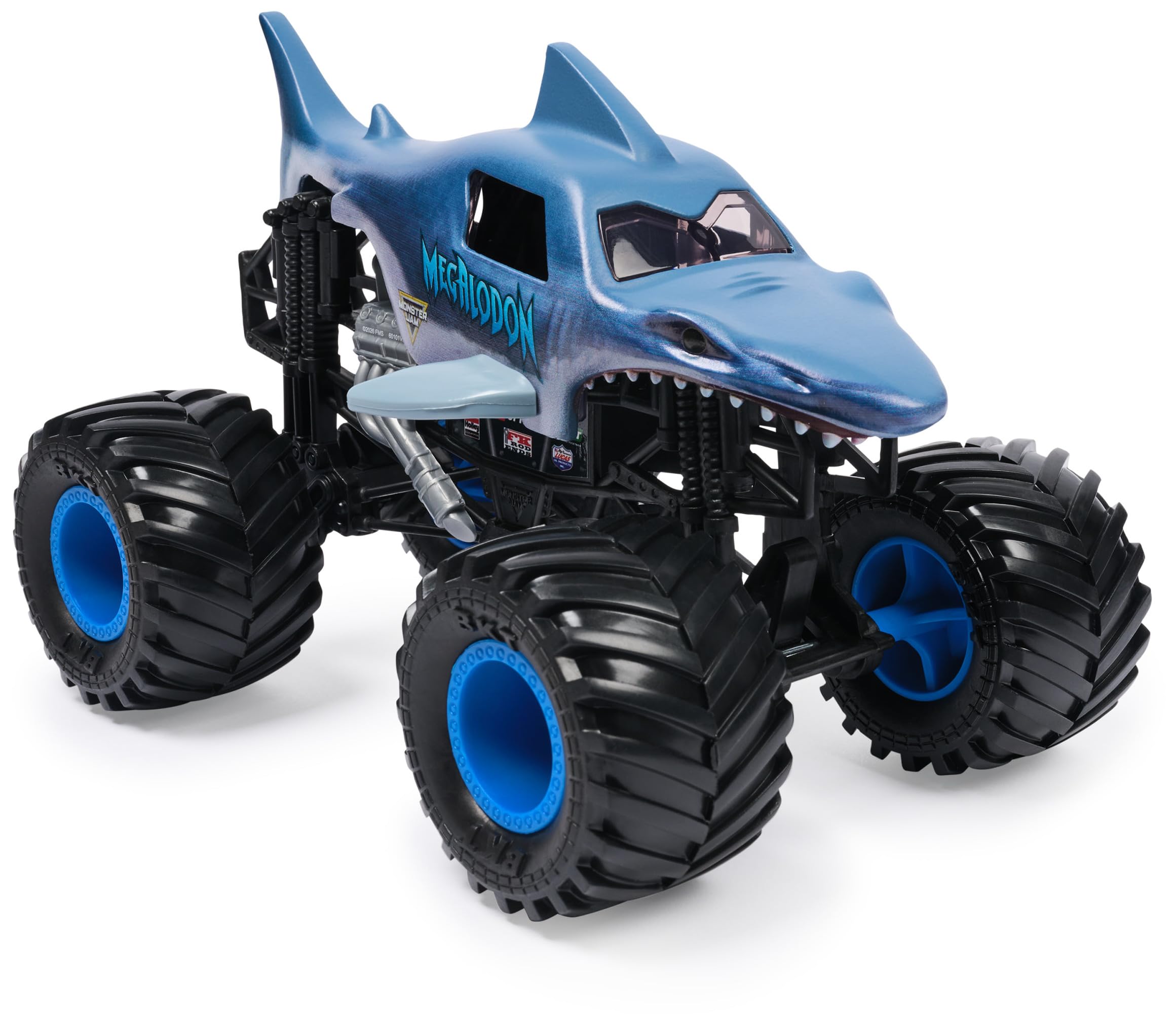 Monster Jam Megalodon Monster Truck - 1:24 Scale Die-Cast Vehicle | Working Suspension 2