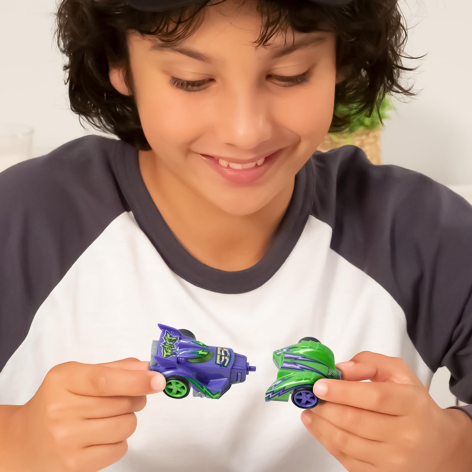 T-RACERS Mix ´N Race 3 Pack – Collectible Interchangeable Cars for Kids 3 Years and Up