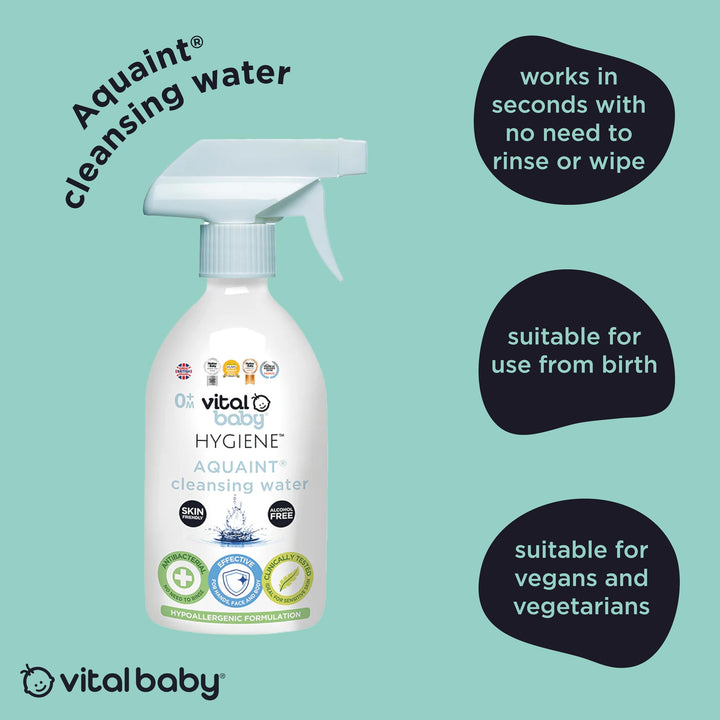 Vital Baby - Aquaint Cleansing Water (500ml)