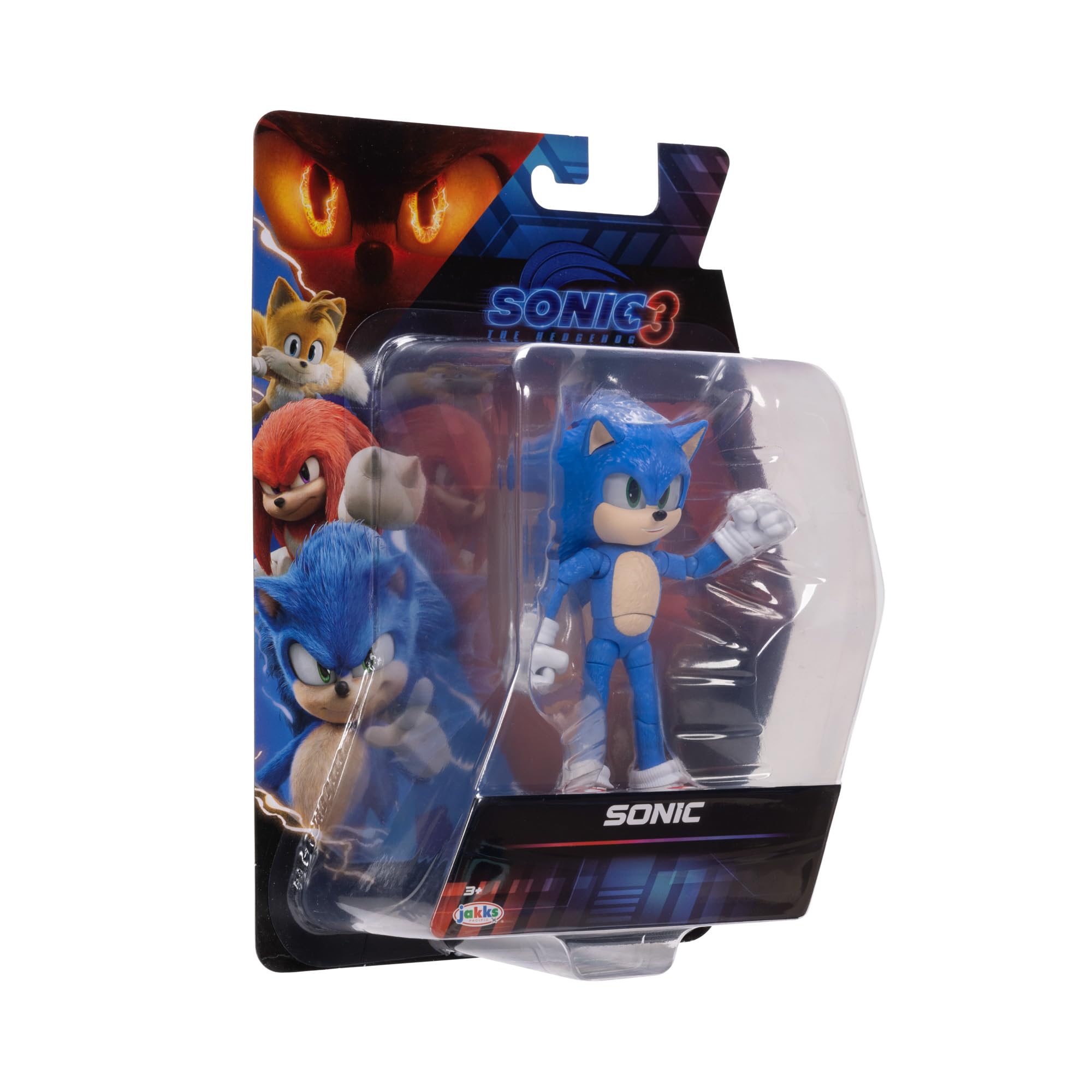 Sonic The Hedgehog Sonic 3 Movie Sonic Collector Toy Figure by Jakks Pacific | 5" / 13cm Tall | Ages 3+ 5
