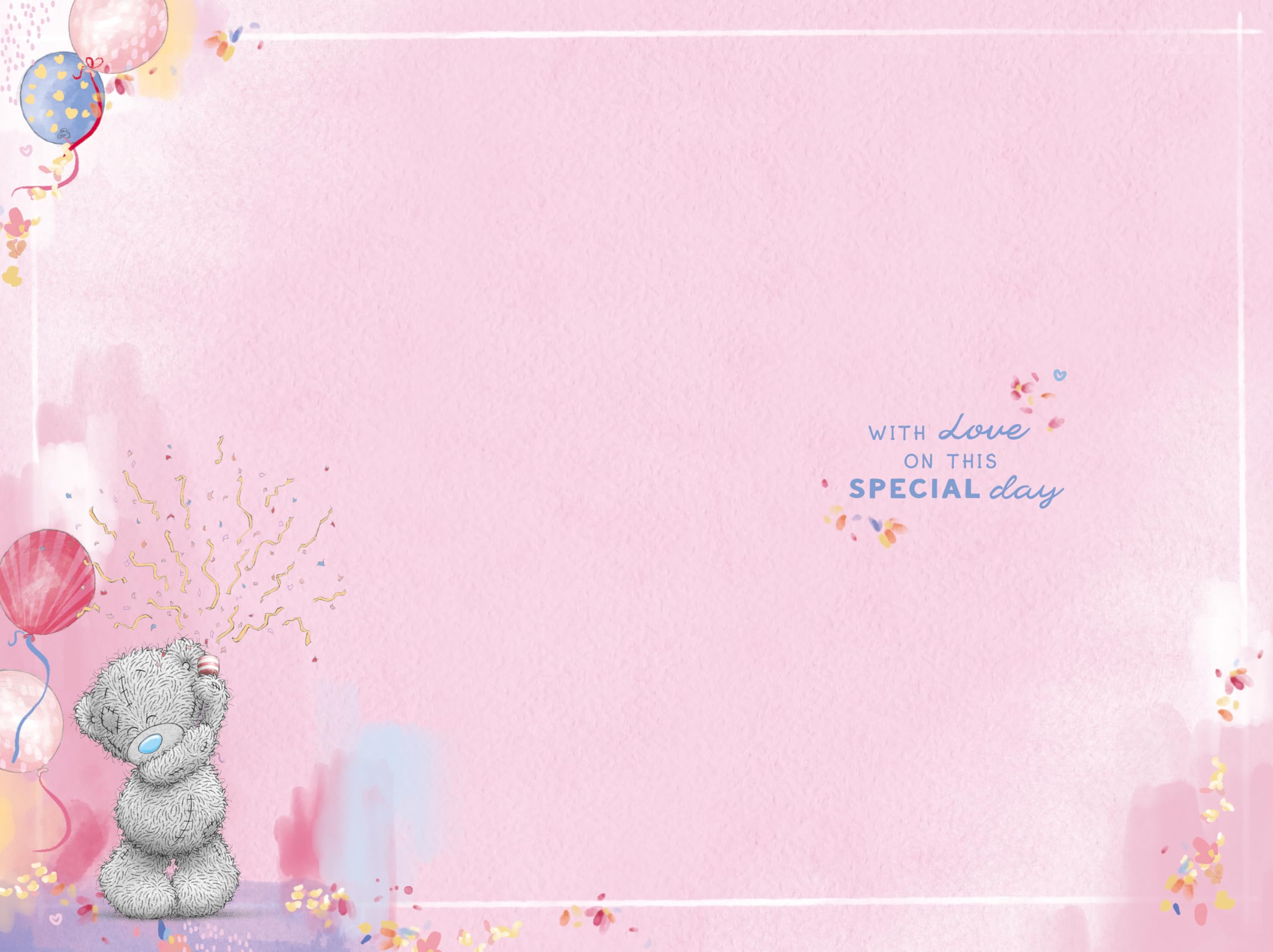 Me To You Tatty Teddy Luxury Gold Embellished Birthday Card - 30th, 6 x 9 Inches