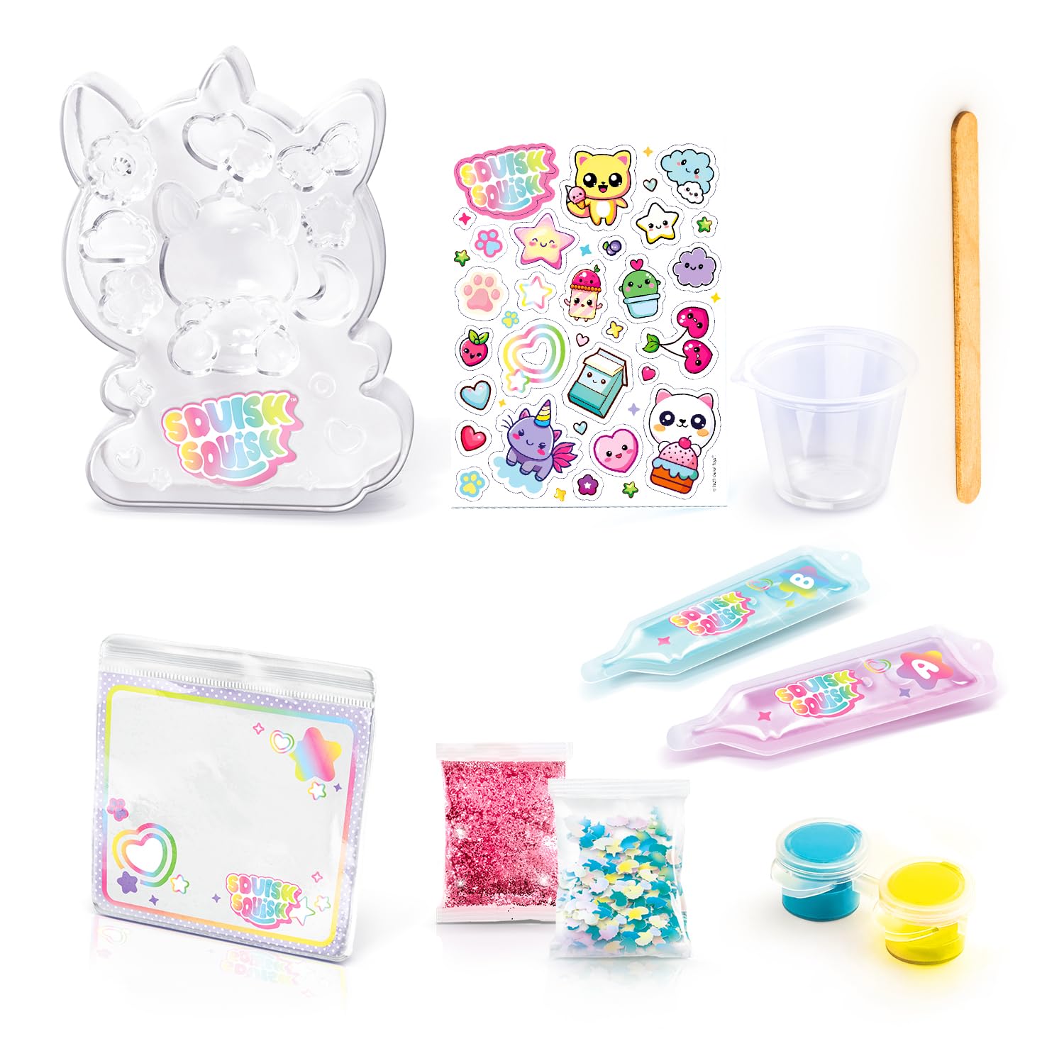 Canal Toys Squish Squish Squishy DIY Kit – Create & Decorate Soft Sensory Toys | Ages 6+ 7