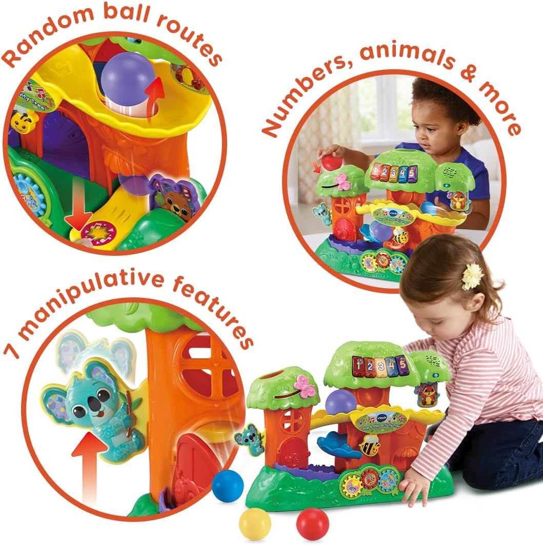 VTech Pop & Play Activity Tree - Interactive Learning Toy for Toddlers 1-3 Years 2