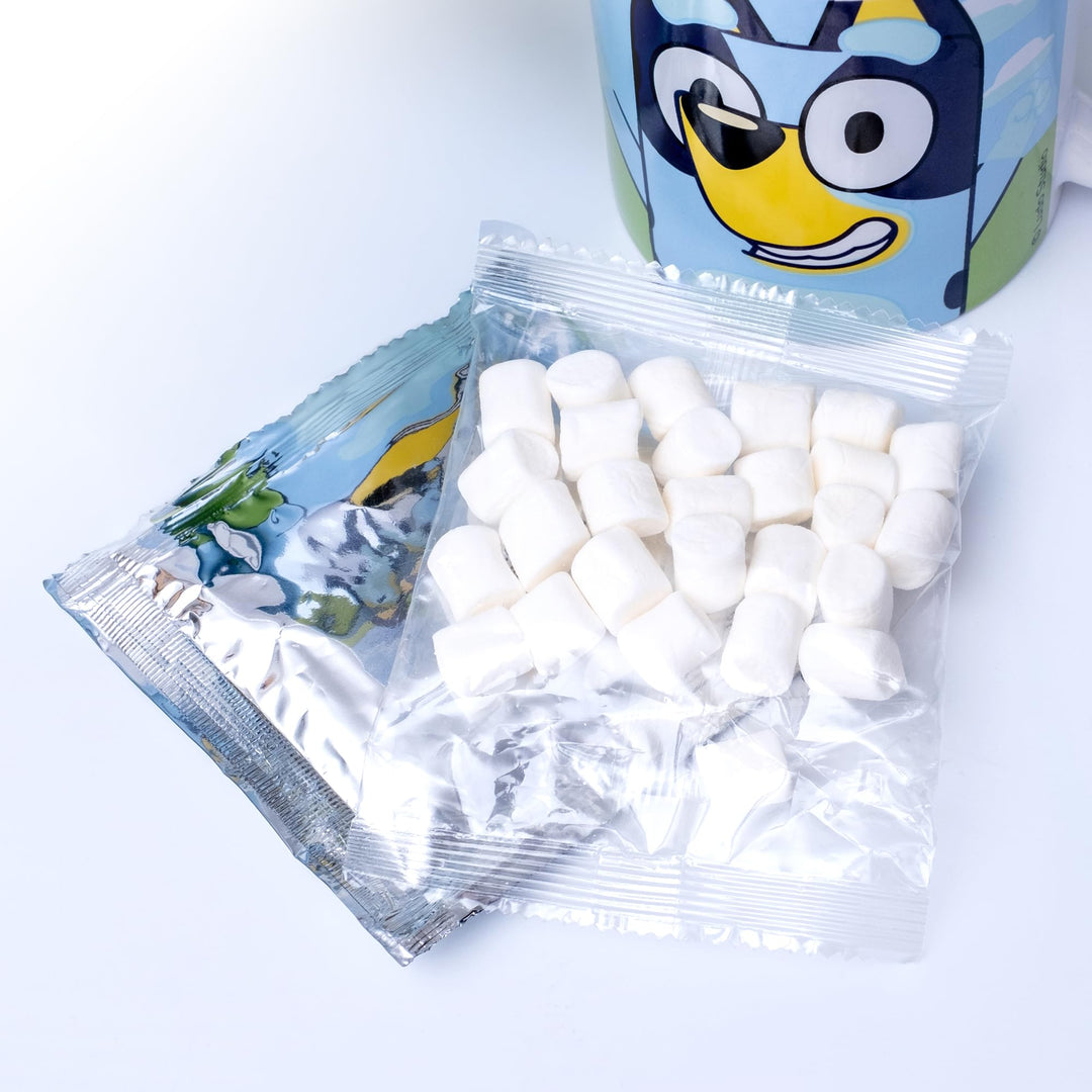 Beams International - Bluey Hot Chocolate Gift Set with Mug Featuring Bluey & Bingo