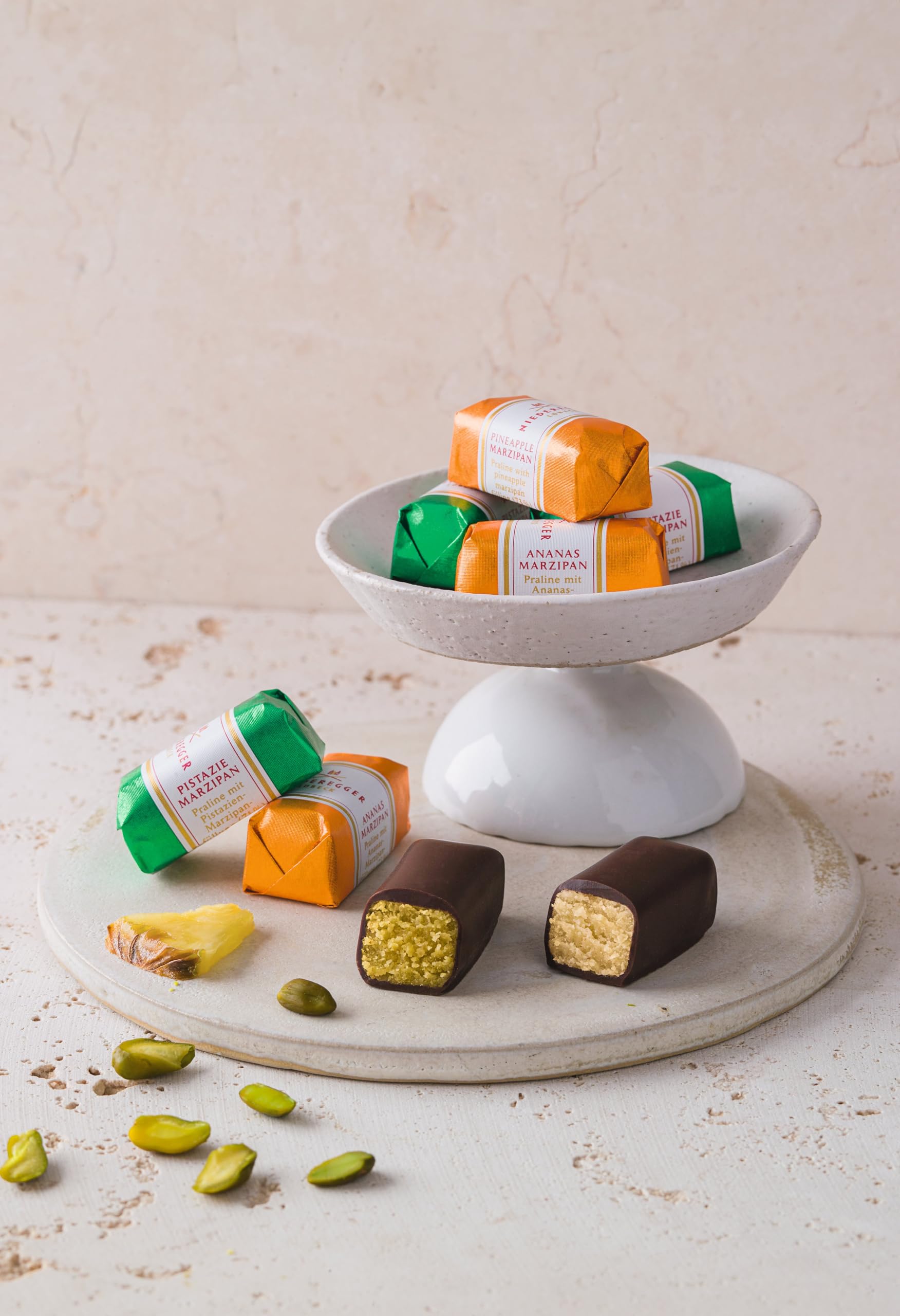 Niederegger Assorted Chocolate Mini Loaves - 24 Pieces, 300g | Marzipan Variety Pack