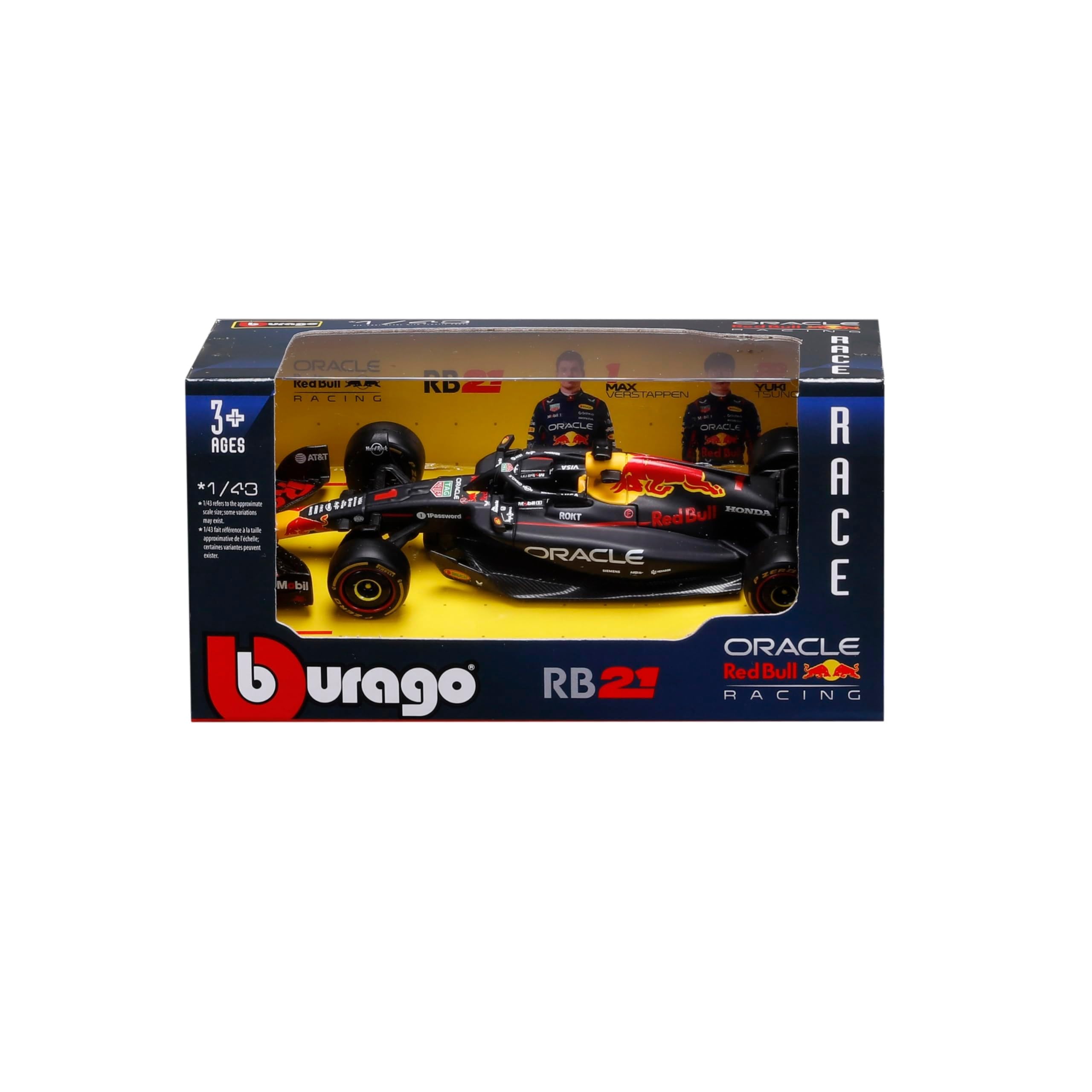 Bburago Oracle Red Bull Racing RB21 2025 Verstappen 1:43 Scale Die-Cast Model