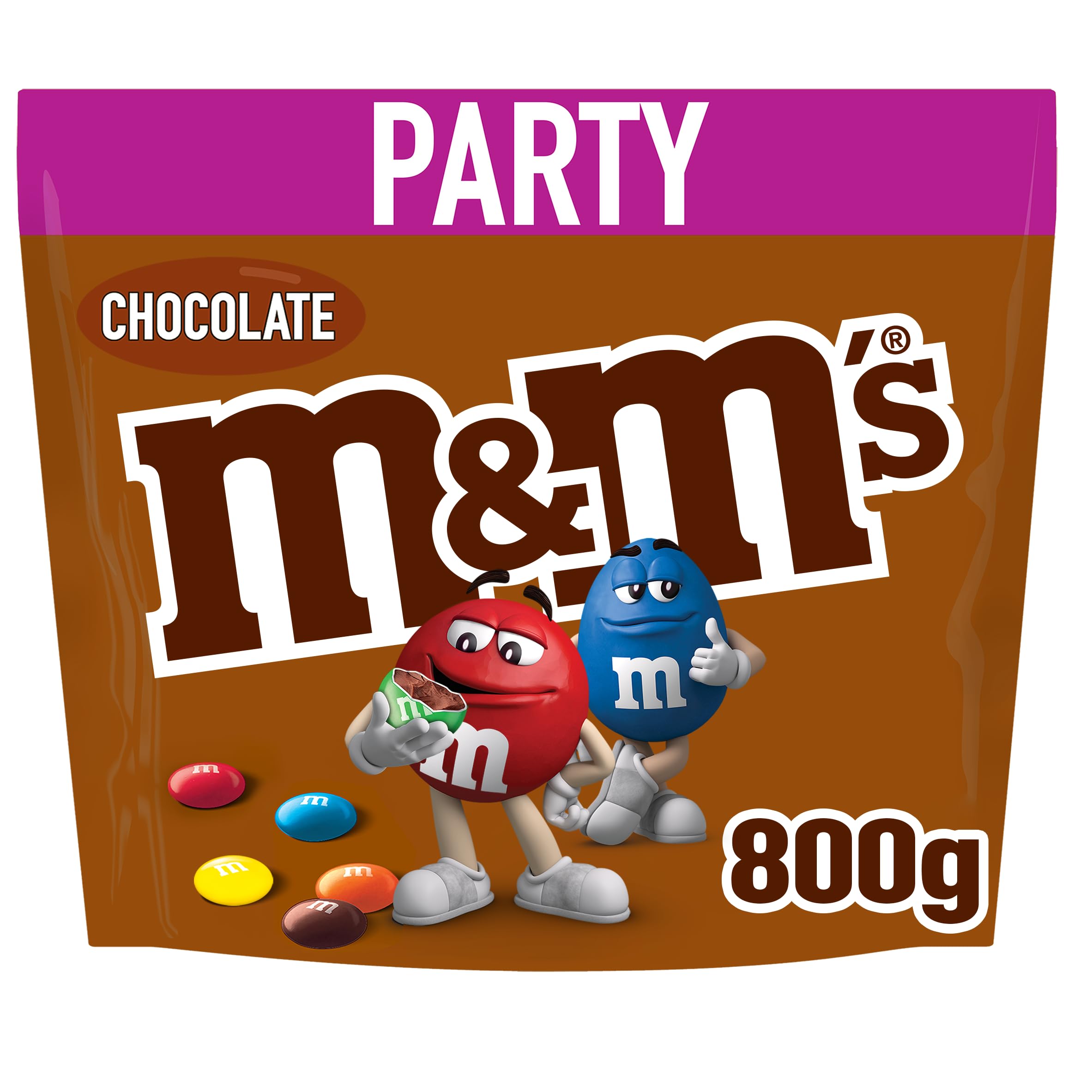 M&M's Milk Chocolate Sweets Bulk Bag - 800g Sharing Size | Crispy Shell 1