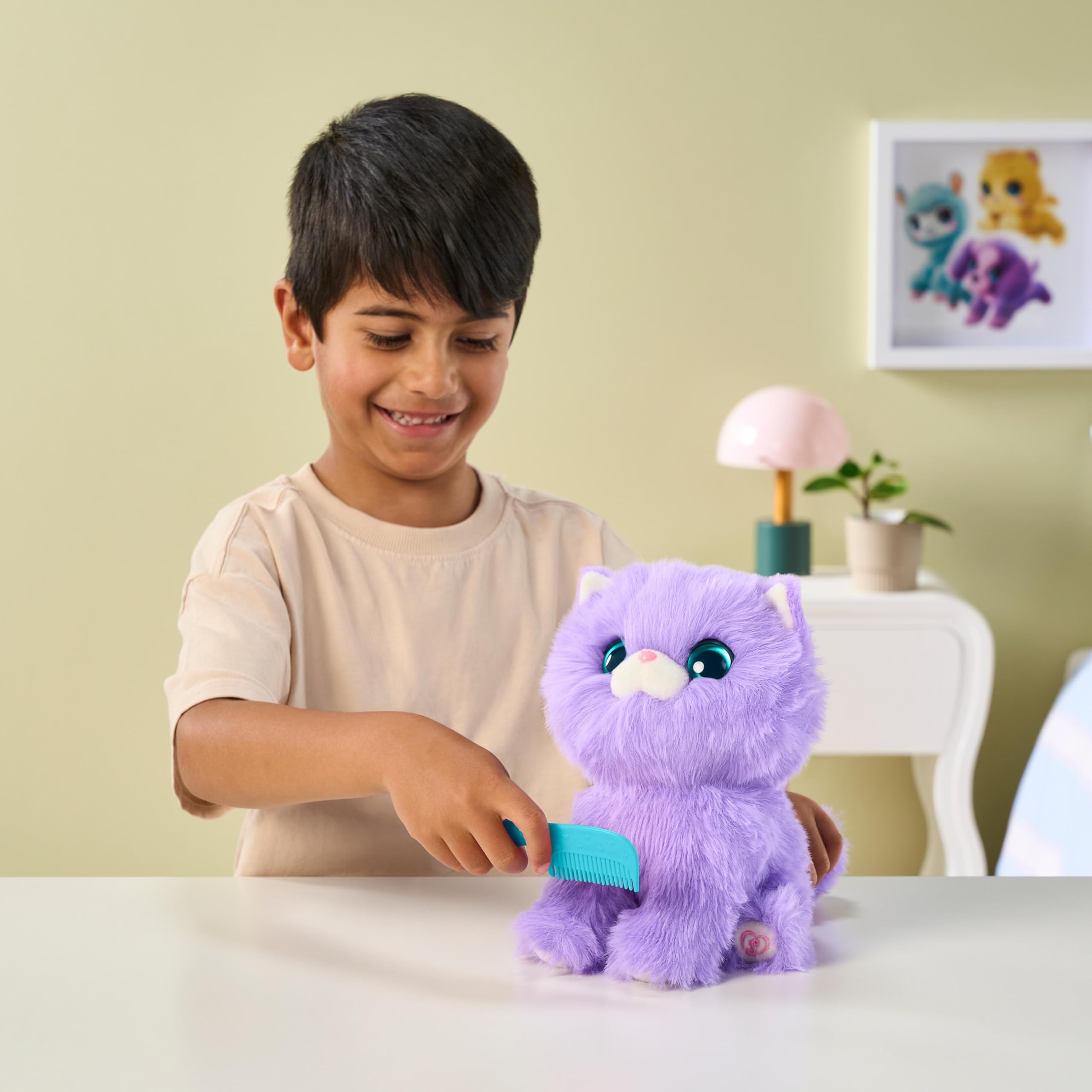 SCRUFFALUVS Kitty Pet Scruffs Mystery Plush Toy - Wash-to-Reveal Transformation | 19cm 7