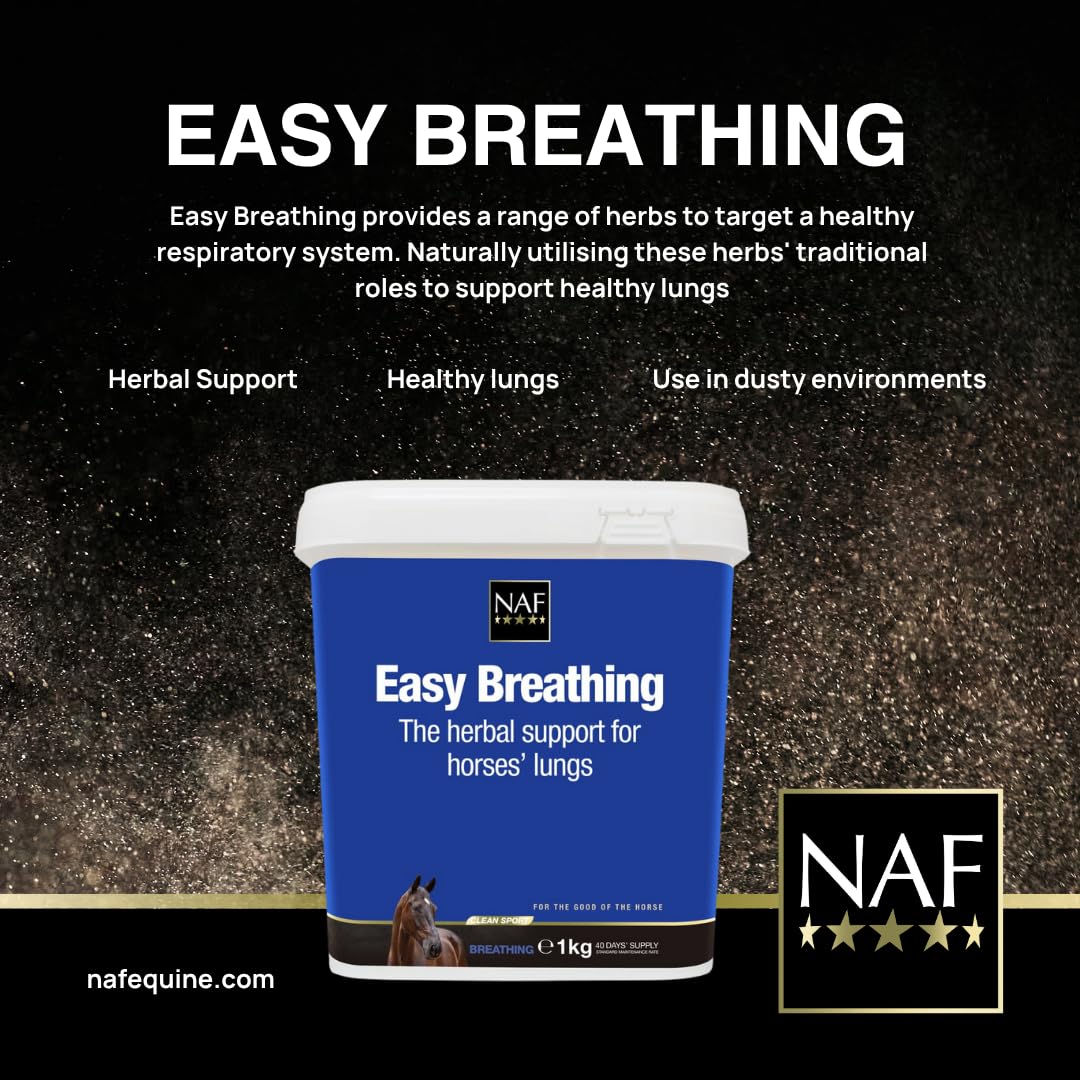 NAF Easy Breathing Respiratory Support Liniment Powder for Horses | 1 kg 3