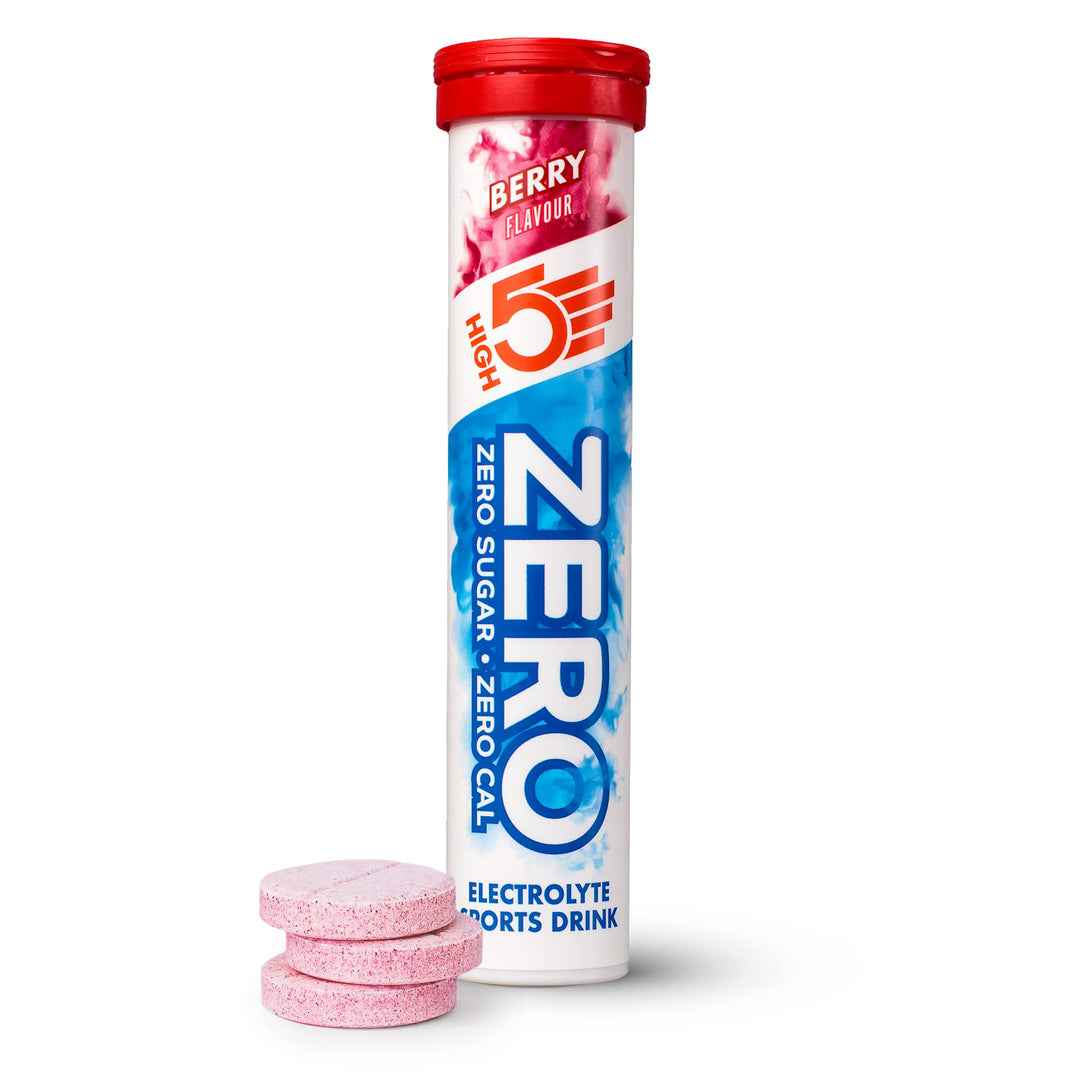 HIGH5 ZERO Electrolyte Tablets - Hydration Tablets Enhanced with Vitamin C (H5-ZBER)