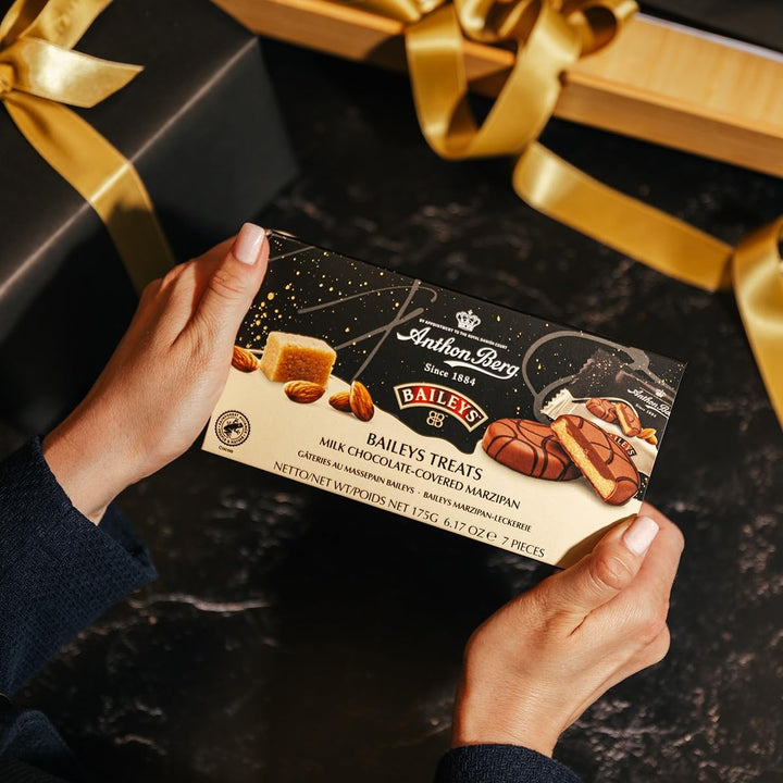 Anthon Berg Baileys Treats - Milk Chocolate Covered Marzipan with Baileys Flavor, 175g