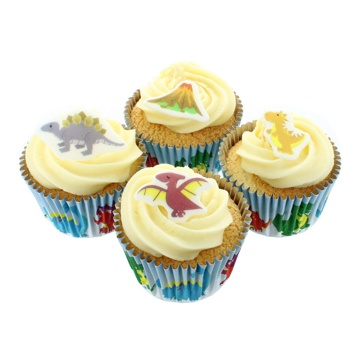 Culpitt - Dinosaur Sugar Decorations 32 Pack Edible Cupcake Toppers
