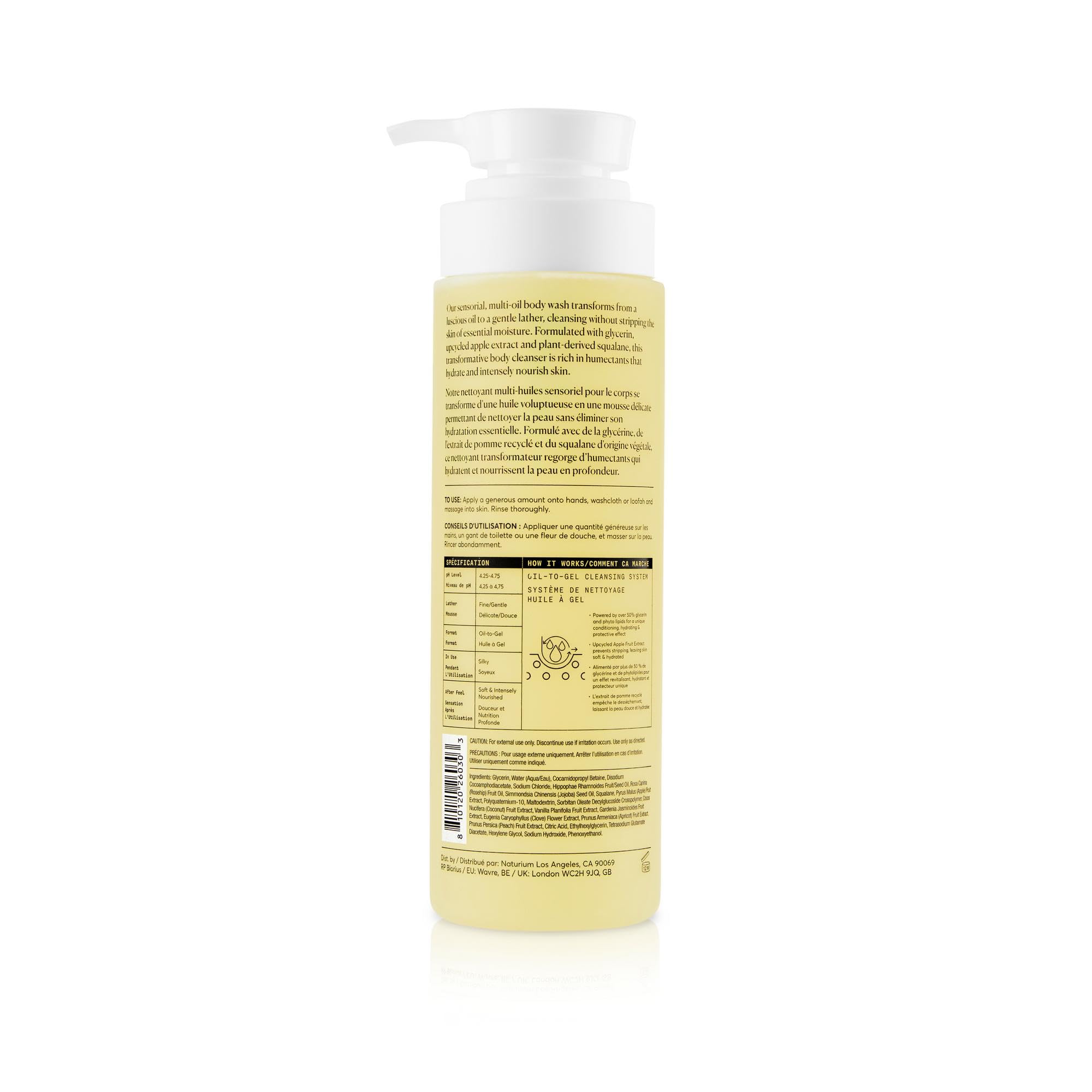 Naturium The Glow Getter Multi-Oil Hydrating Body Wash - Gentle Cleanser, 500 ml