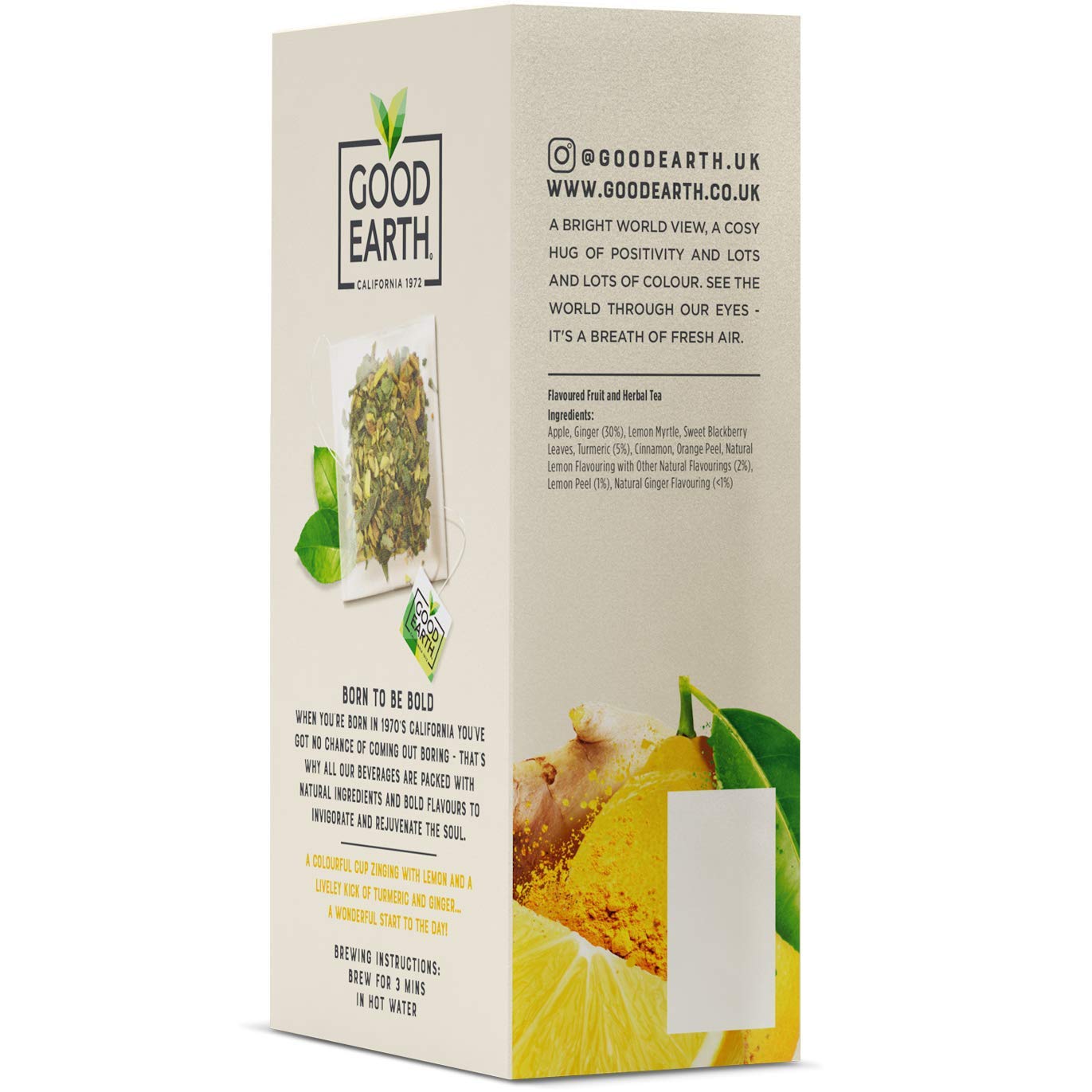 Good Earth Tea Co. Ginger, Turmeric & Lemon Tea - 5 x 15 Teabags 5