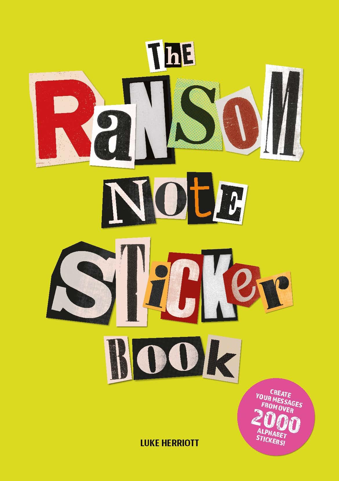 Skittledog The Ransom Note Sticker Book - 2000+ Letters for Anonymous Messages | Paperback