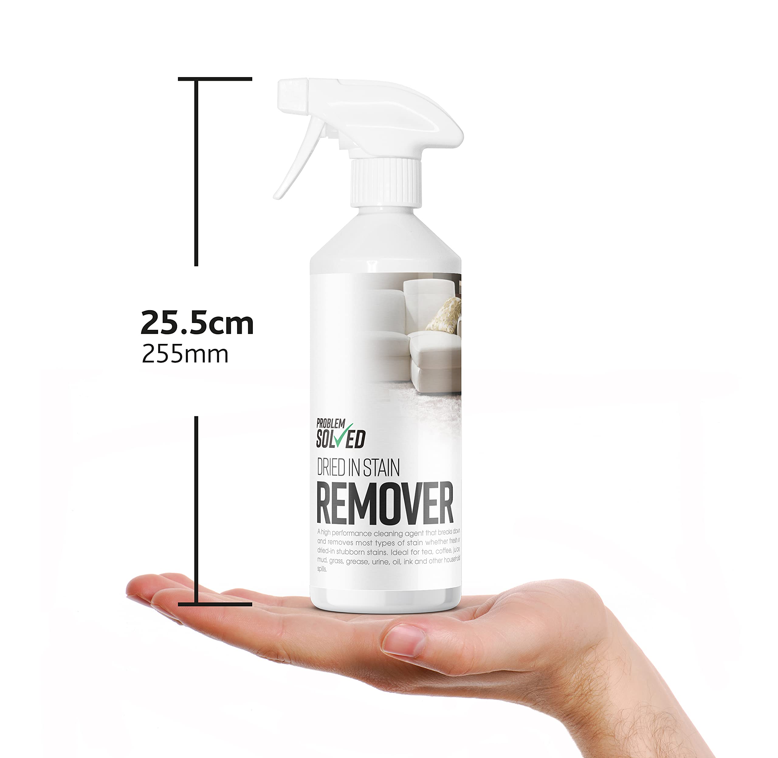 Problem Solved Dried-In Stain Remover Spray - 500ml | Gentle on Fabrics | Unscented