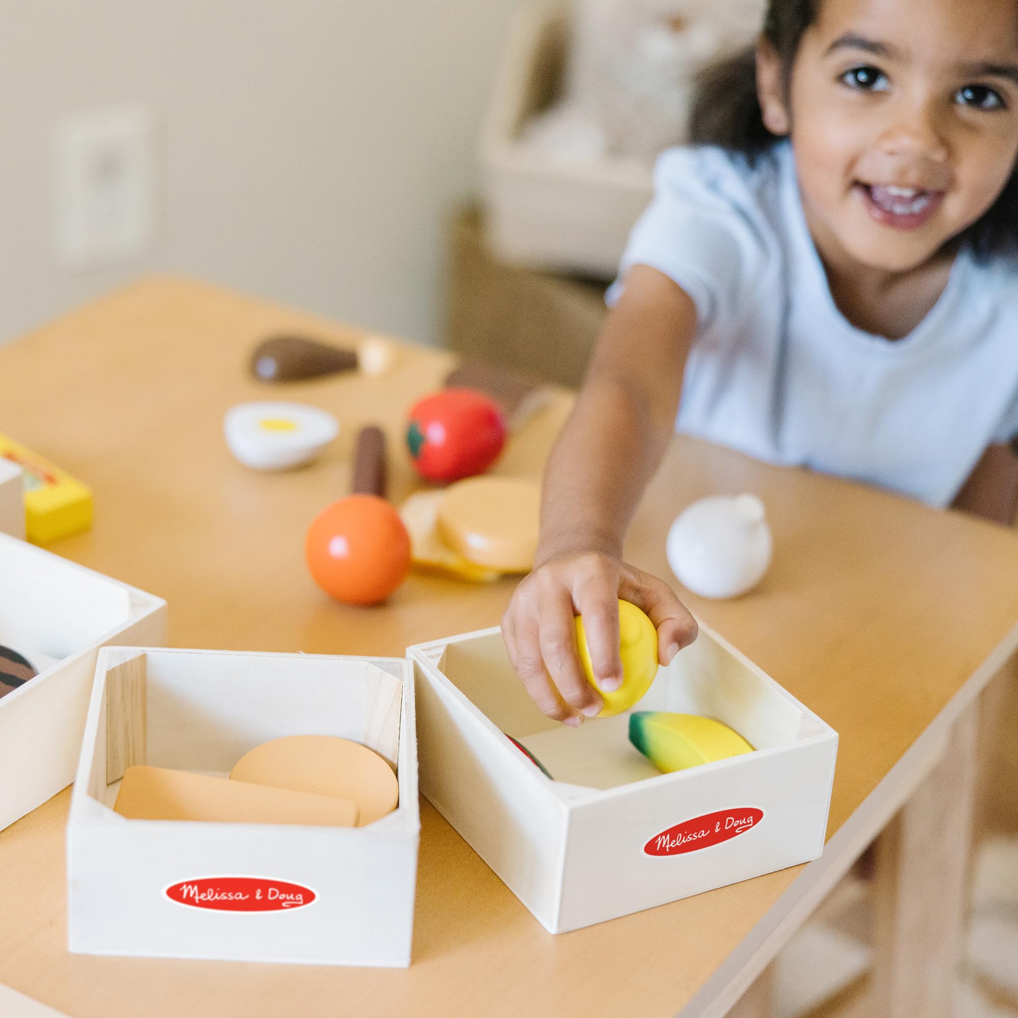 Melissa & Doug Food Groups Wooden Play Food Set - Pretend Play & Educational Toy for Ages 3+ 14