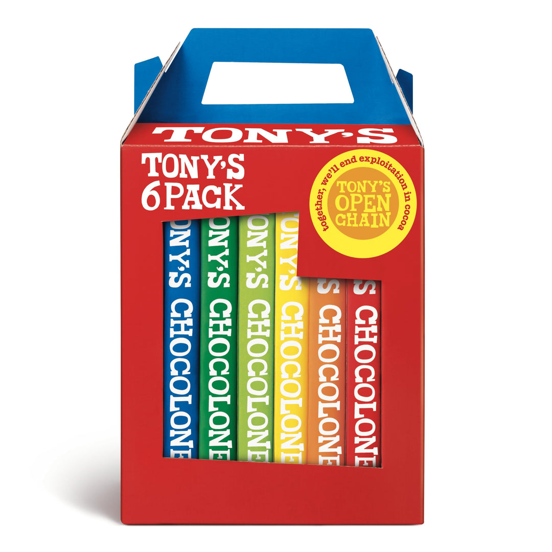 Tony's Chocolonely - Rainbowpack Classic Chocolate Variety Pack (6 x 180g)