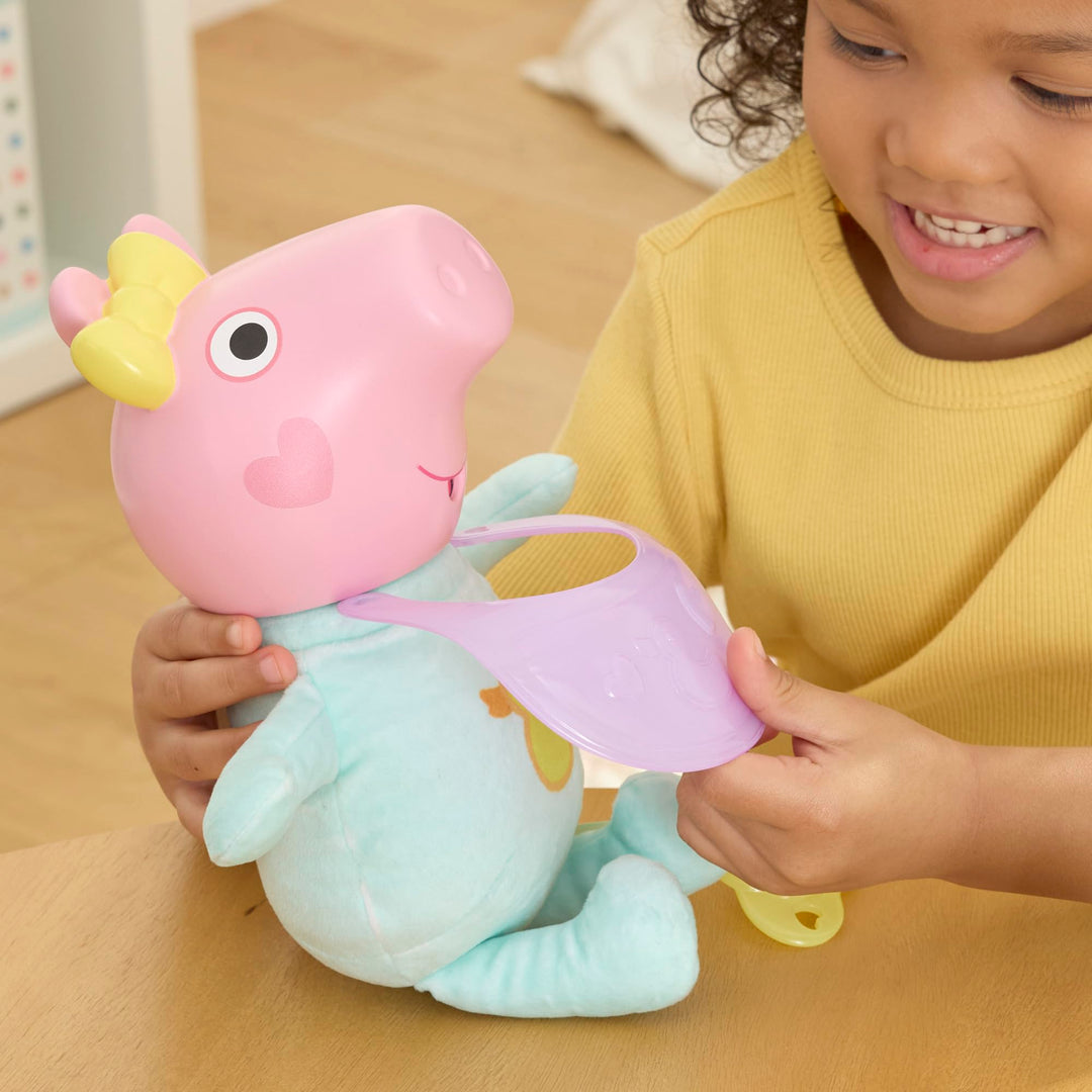 Peppa Pig Oinks and Snuggles Evie Interactive Baby Doll - 20+ Sound Effects, Ages 3+