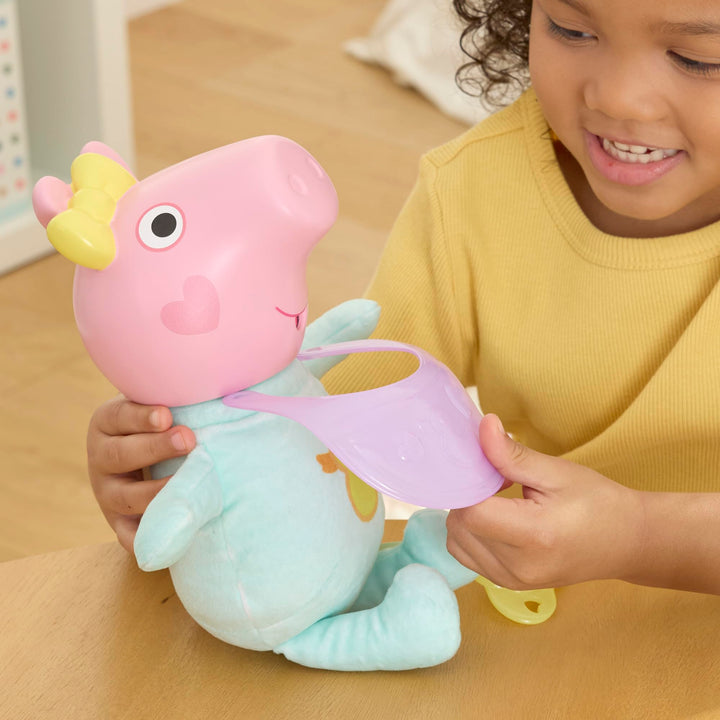 Peppa Pig Oinks and Snuggles Evie Interactive Baby Doll - 20+ Sound Effects, Ages 3+