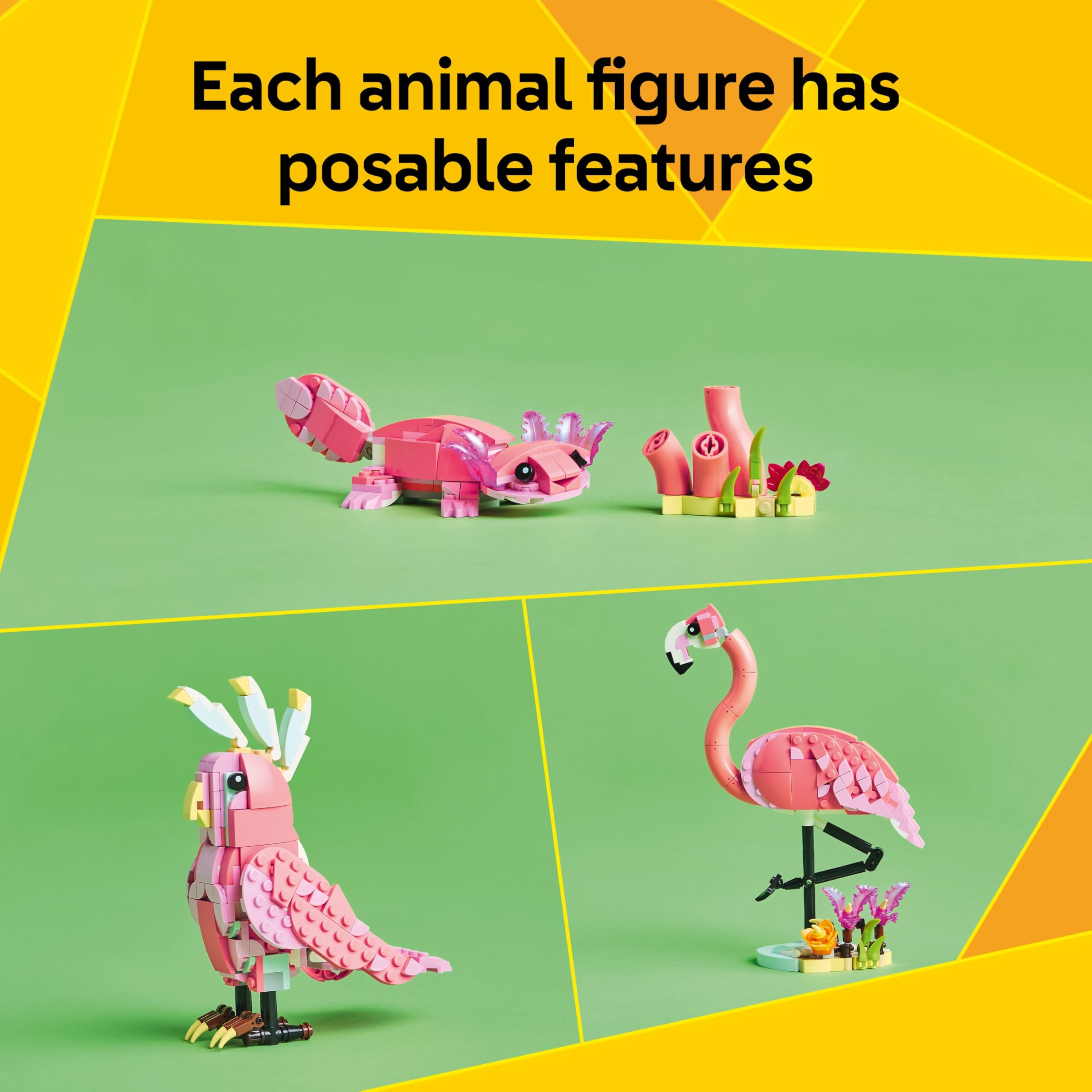 LEGO Creator 3in1 Wild Animals: Pink Flamingo Building Set - 3 Animal Models for Ages 8+ 4