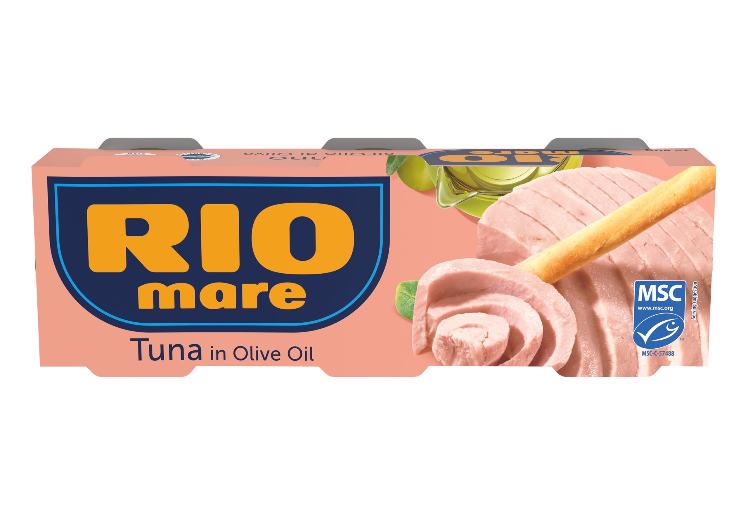 Rio Mare Tuna in Olive Oil 80g (Pack of 3) - Rich in Protein, Omega-3, MSC Certified Sustainable