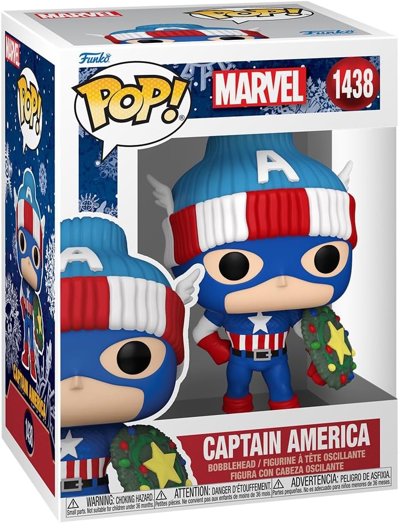 Funko Pop! Marvel Holiday - Captain America Vinyl Figure (80032)