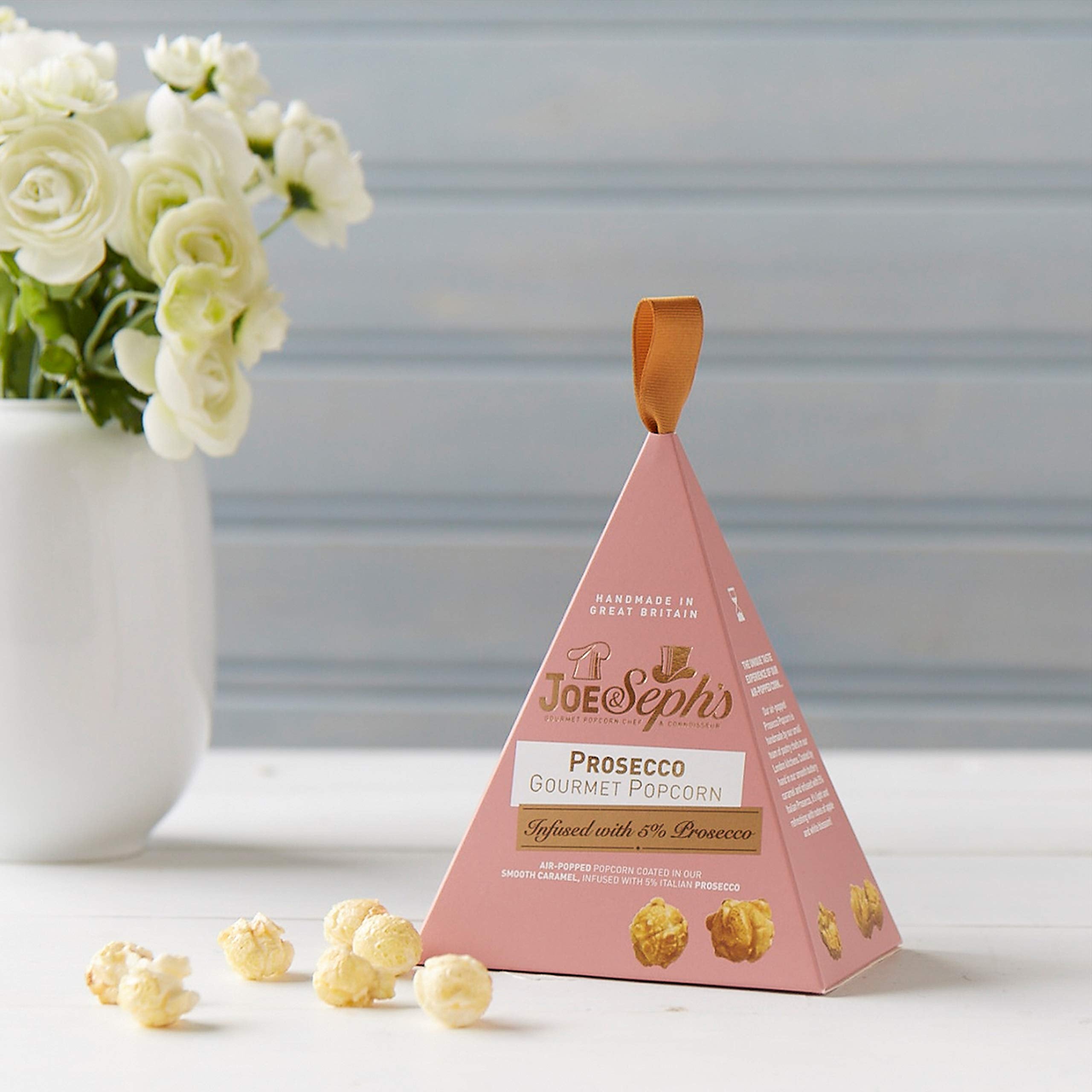 Joe & Seph's Popcorn Pamper Gift Box - Gourmet Popcorn Collection with Prosecco & Chocolate Flavors
