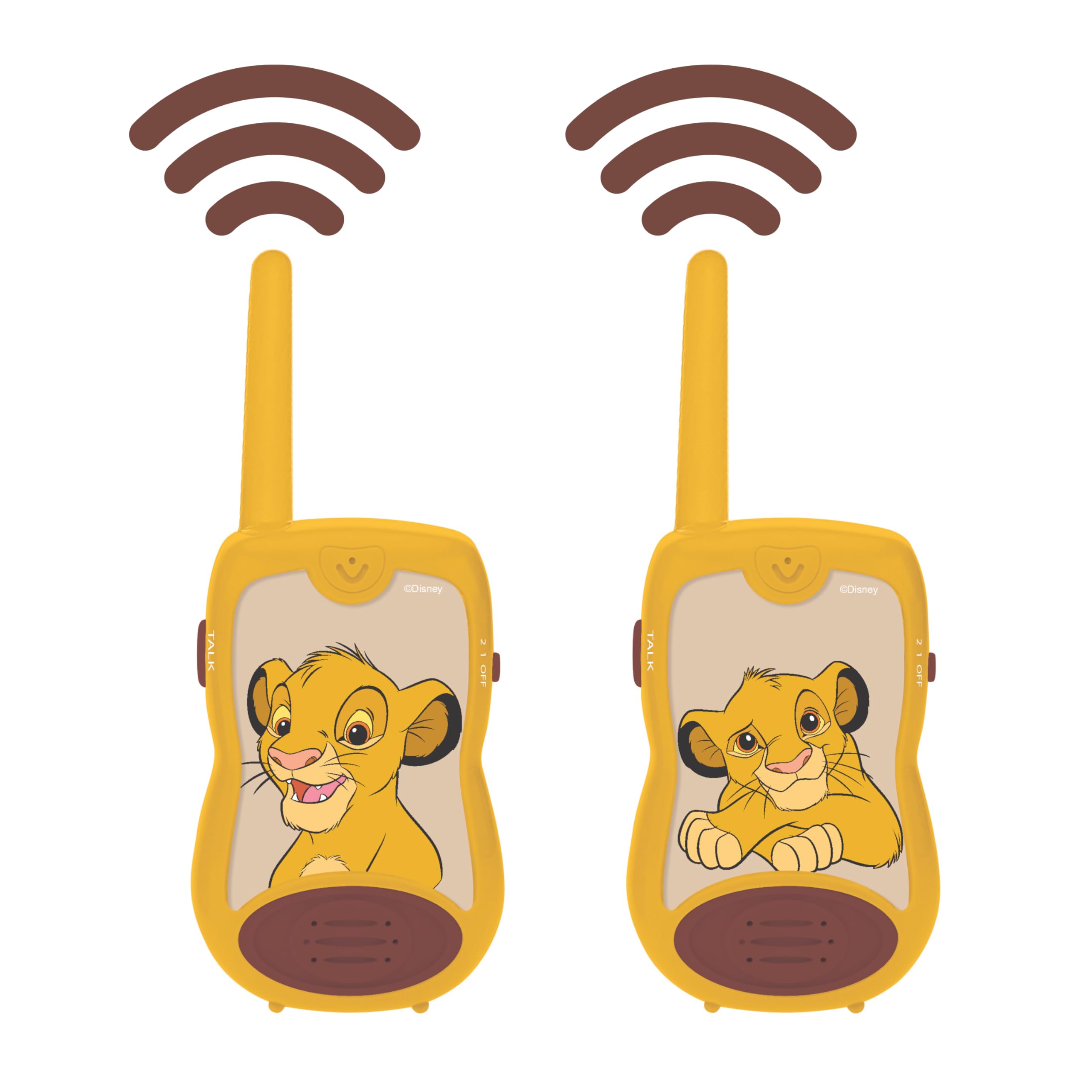 LEXIBOOK Disney The Lion King Walkie-Talkies - 200m Range | 2 Channels | Ages 3+