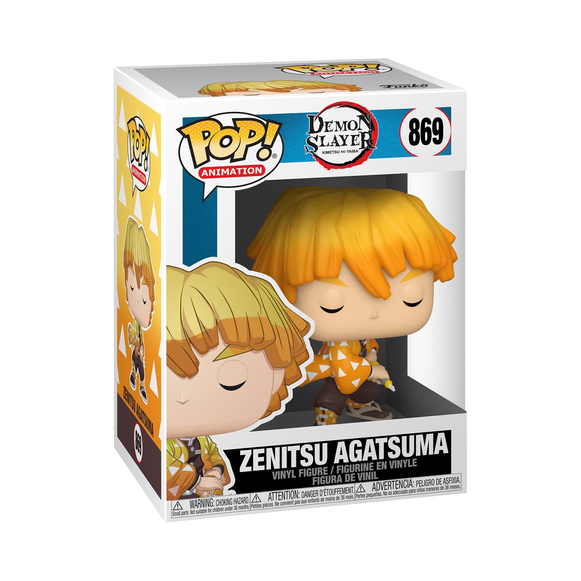 Funko Pop! Animation: Demon Slayer - Zenitsu Agatsuma Vinyl Figure (49012) - Amazon Exclusive 1