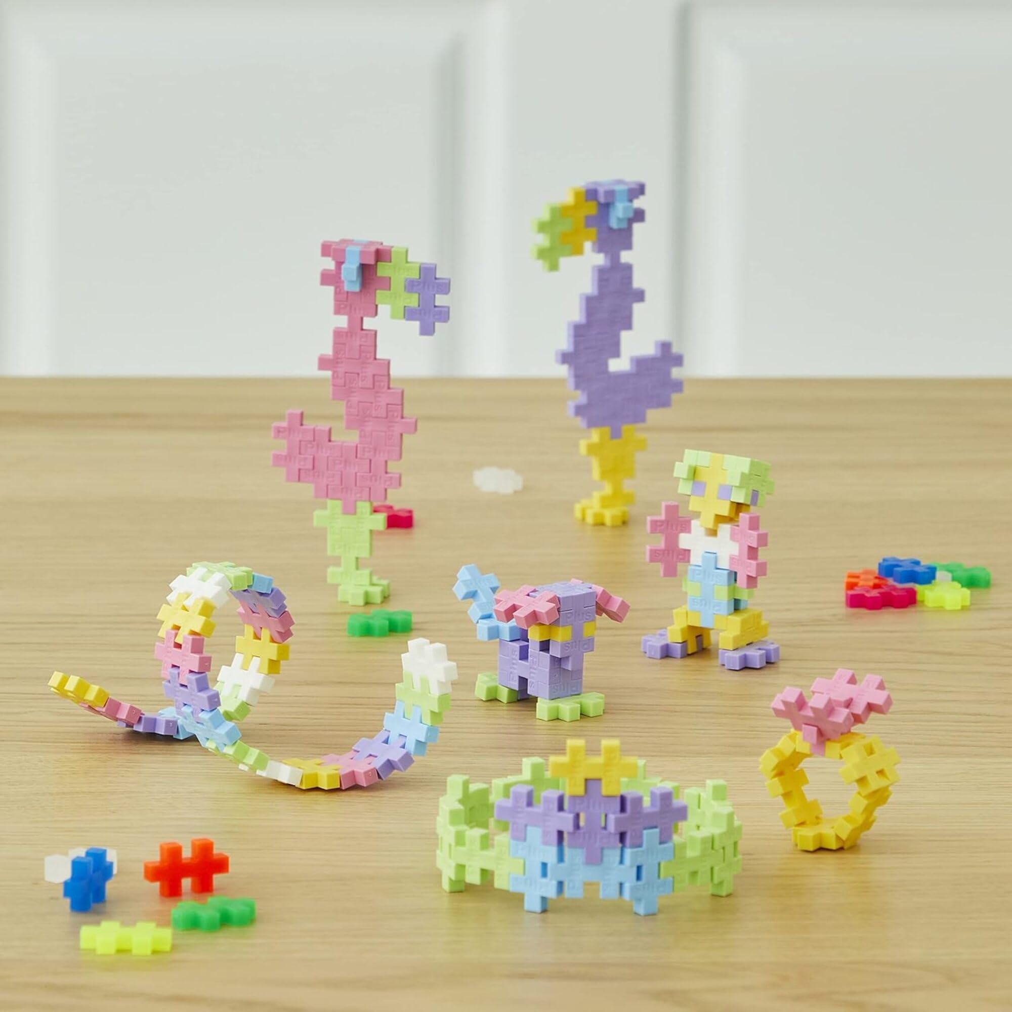 PLUS PLUS Building Blocks Set - 240 pcs Creative STEM Toy | Pastel Colors | Ages 5+ 5