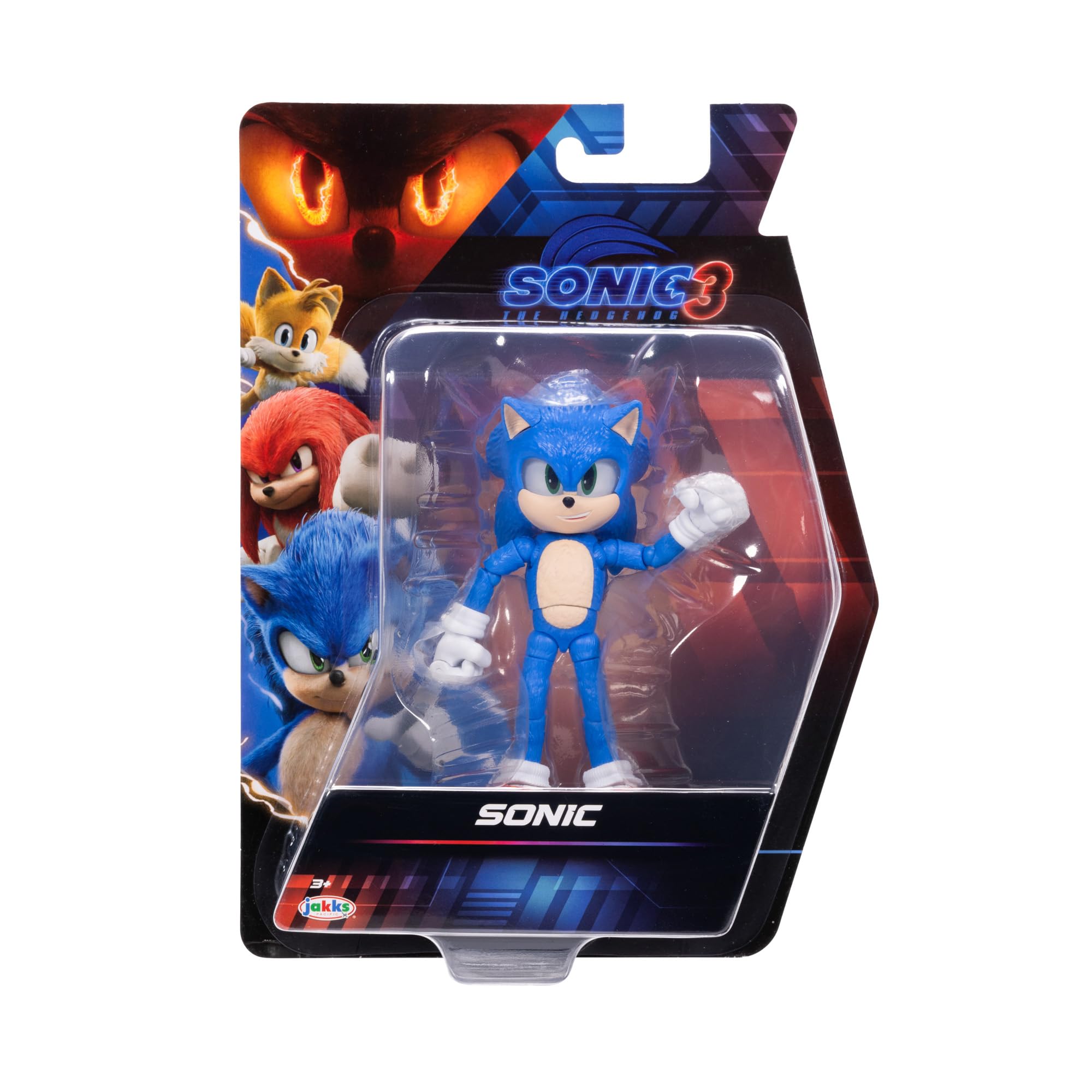 Sonic The Hedgehog Sonic 3 Movie Sonic Collector Toy Figure by Jakks Pacific | 5" / 13cm Tall | Ages 3+ 3