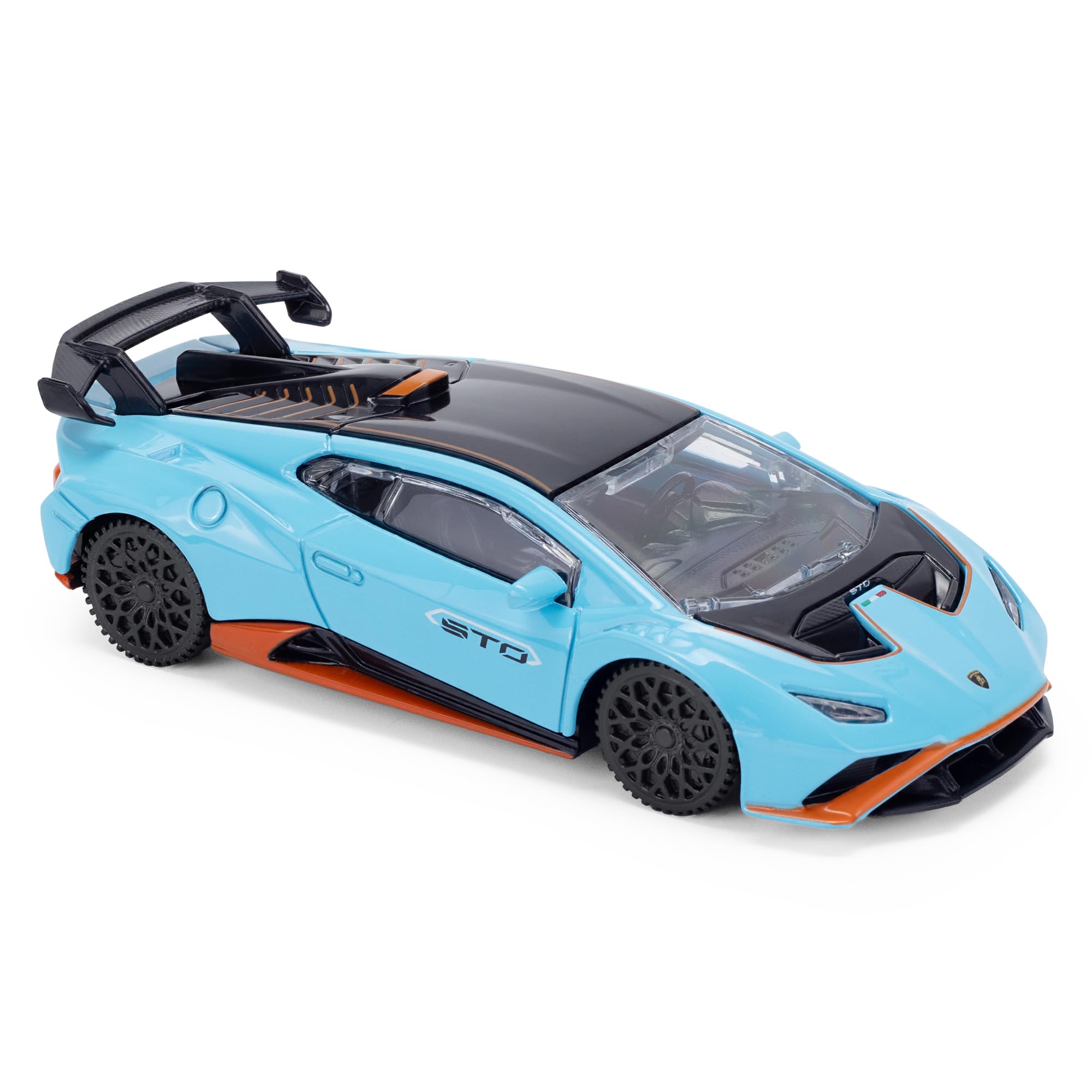 Lamborghini Huracan STO 1:43 Scale Die-Cast Model Car - Blue | Collectible Vehicle
