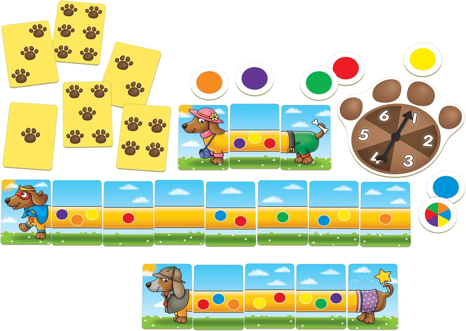 Orchard Toys Spotty Sausage Dogs Board Game 2