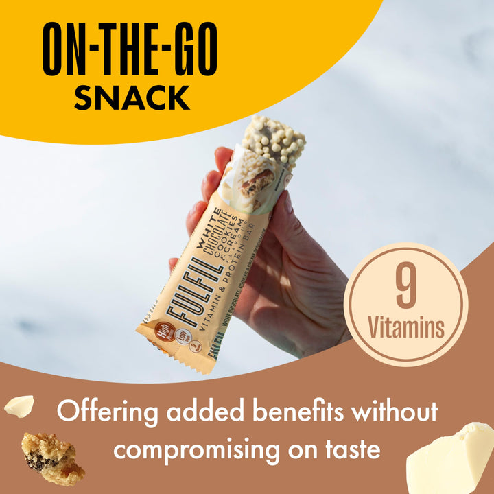Fulfil - Vitamin and Protein Bars (15 x 40g) White Chocolate Cookies and Cream