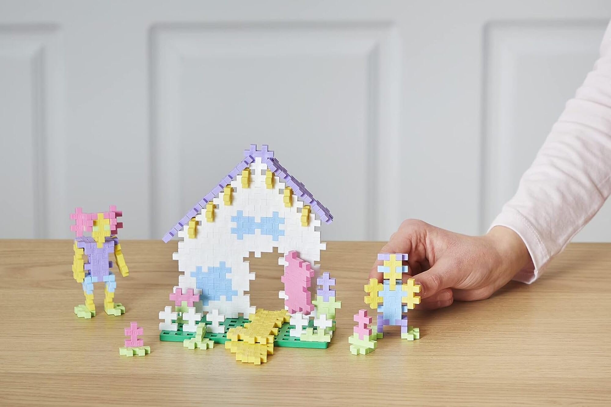 PLUS PLUS Building Blocks Set - 240 pcs Creative STEM Toy | Pastel Colors | Ages 5+ 6