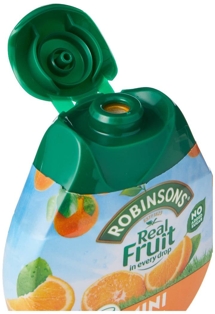 Robinsons Mini No Added Sugar Low Calorie Orange Flavour Concentrate - 6 Pack (66ml Each)