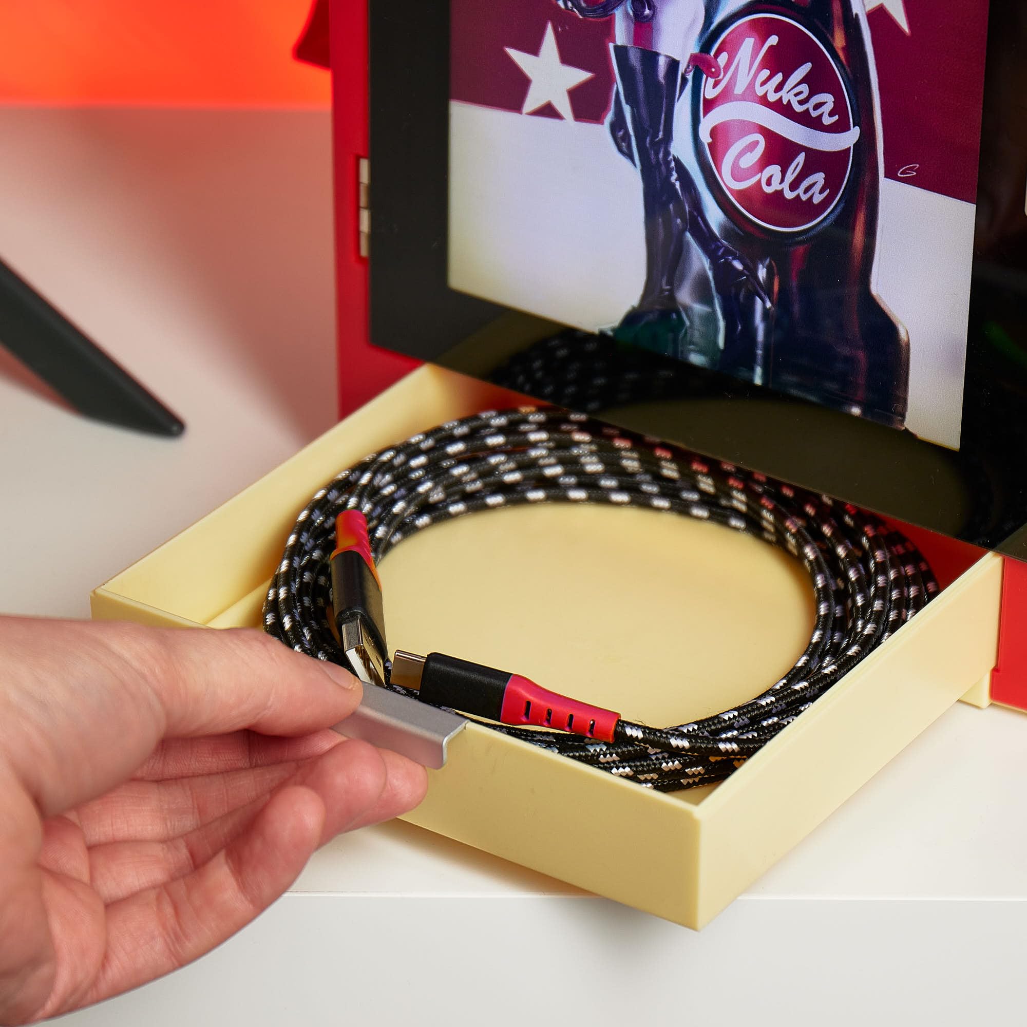 Fallout Nuka Cola LED Light Gaming Locker with Controller Storage by Numskull