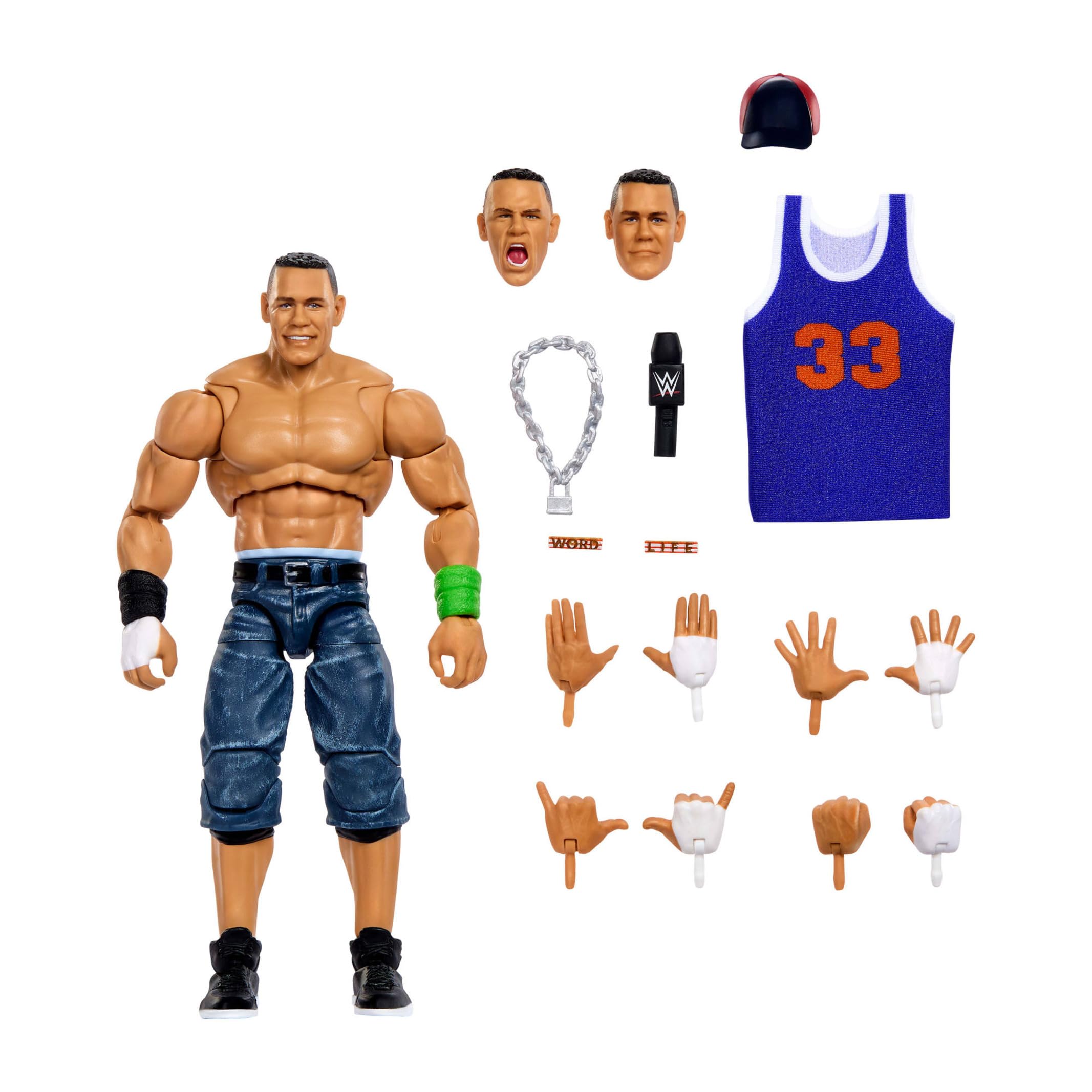 Mattel WWE Ultimate Edition John Cena 6-inch Action Figure & Accessories - 30+ Points of Articulation, Swappable Parts 8