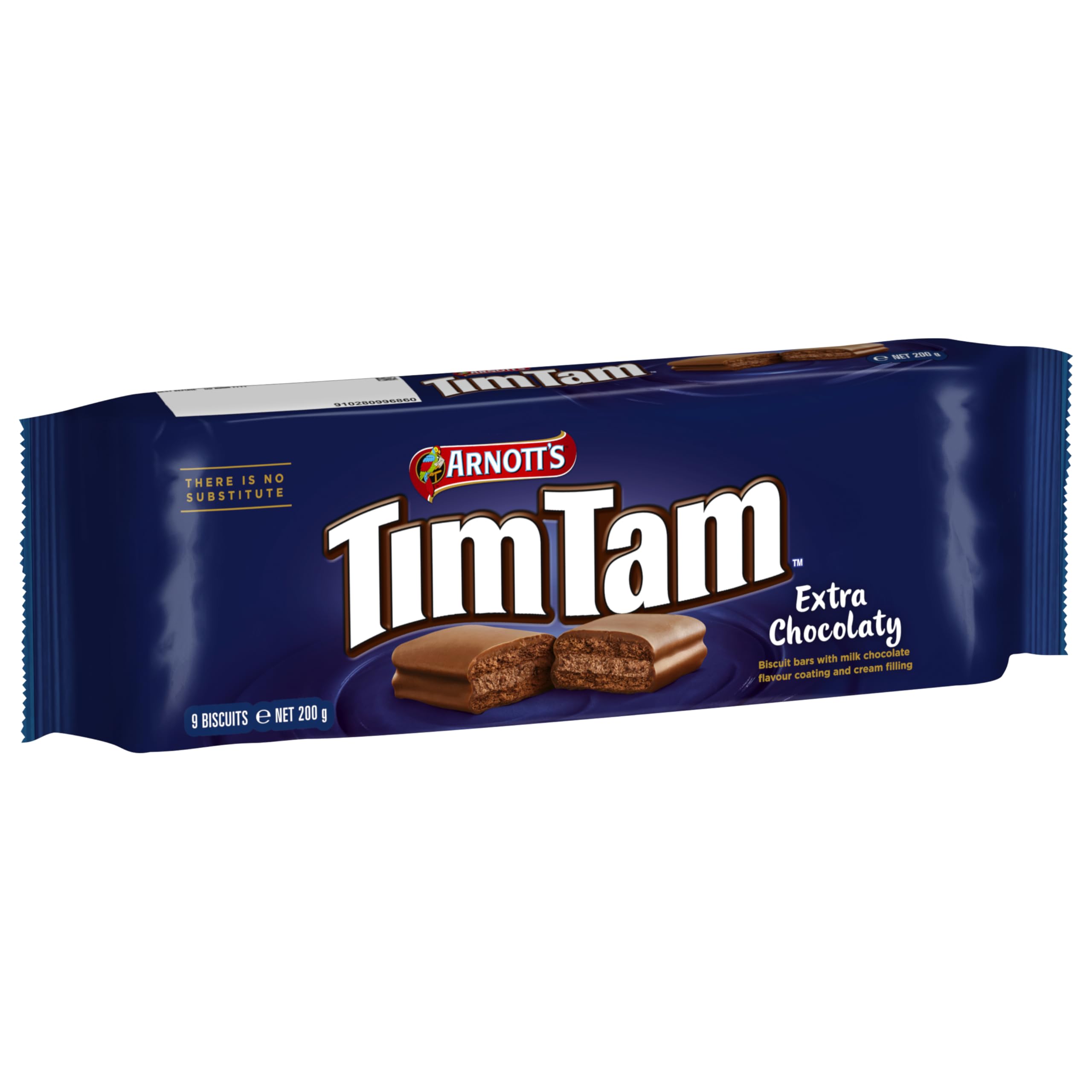 Tim Tam Extra Chocolatey Milk Chocolate Flavour Biscuits - 9 Bars, 200g Pack 1