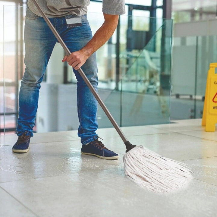Requisite Needs - 120cm Cotton String Floor Mop with Detachable Adjustable Handle
