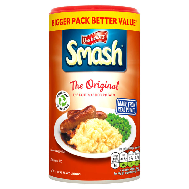Batchelors - Original Instant Mashed Potato Made From Real Potato, 360 g Tub