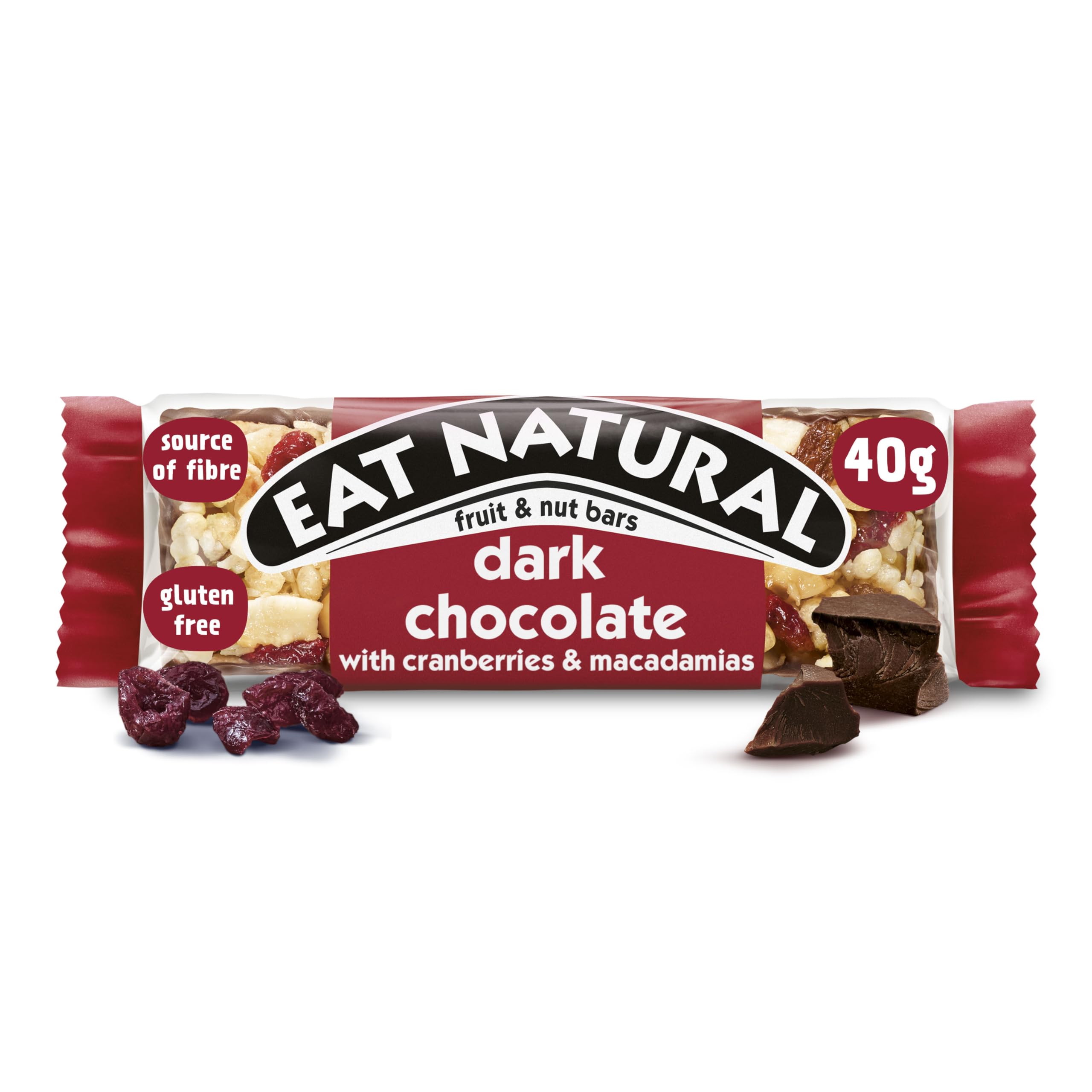 Eat Natural - Dark Chocolate with Cranberries & Macadamias Fruit & Nut Bar (30g)